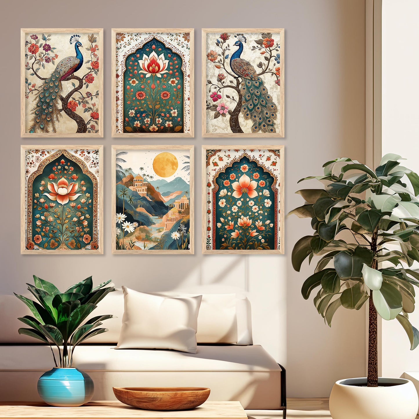 Madhubani Wall Art Paintings with Frame for Wall Decor