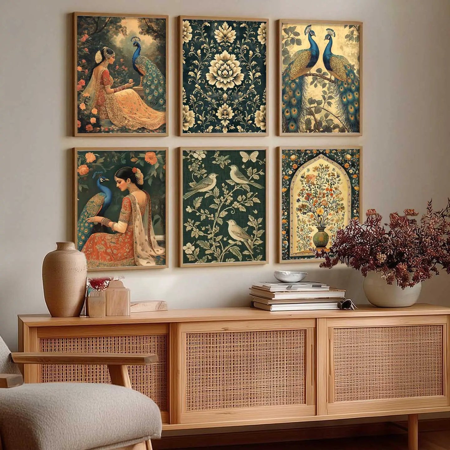 Madhubani Wall Art Paintings with Frame for Wall Decor