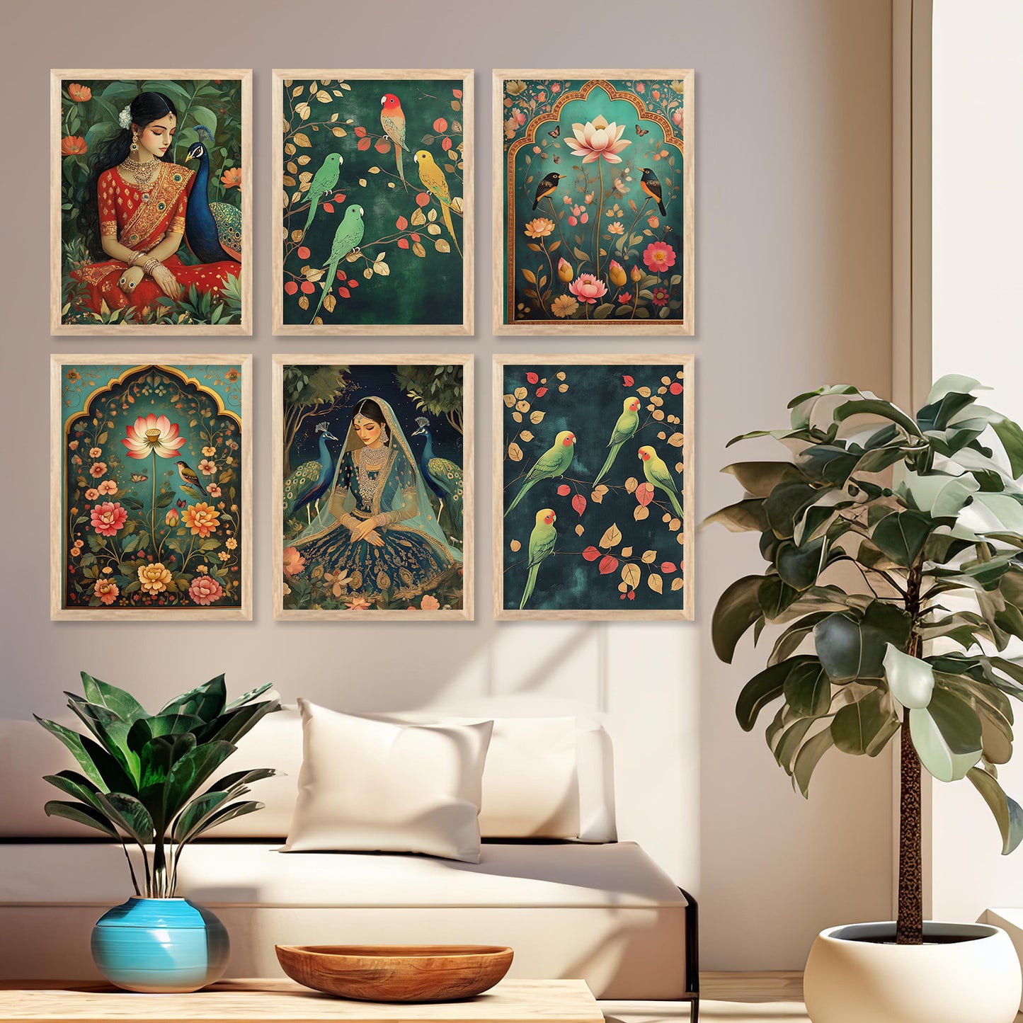 Madhubani Wall Art Paintings with Frame for Wall Decor