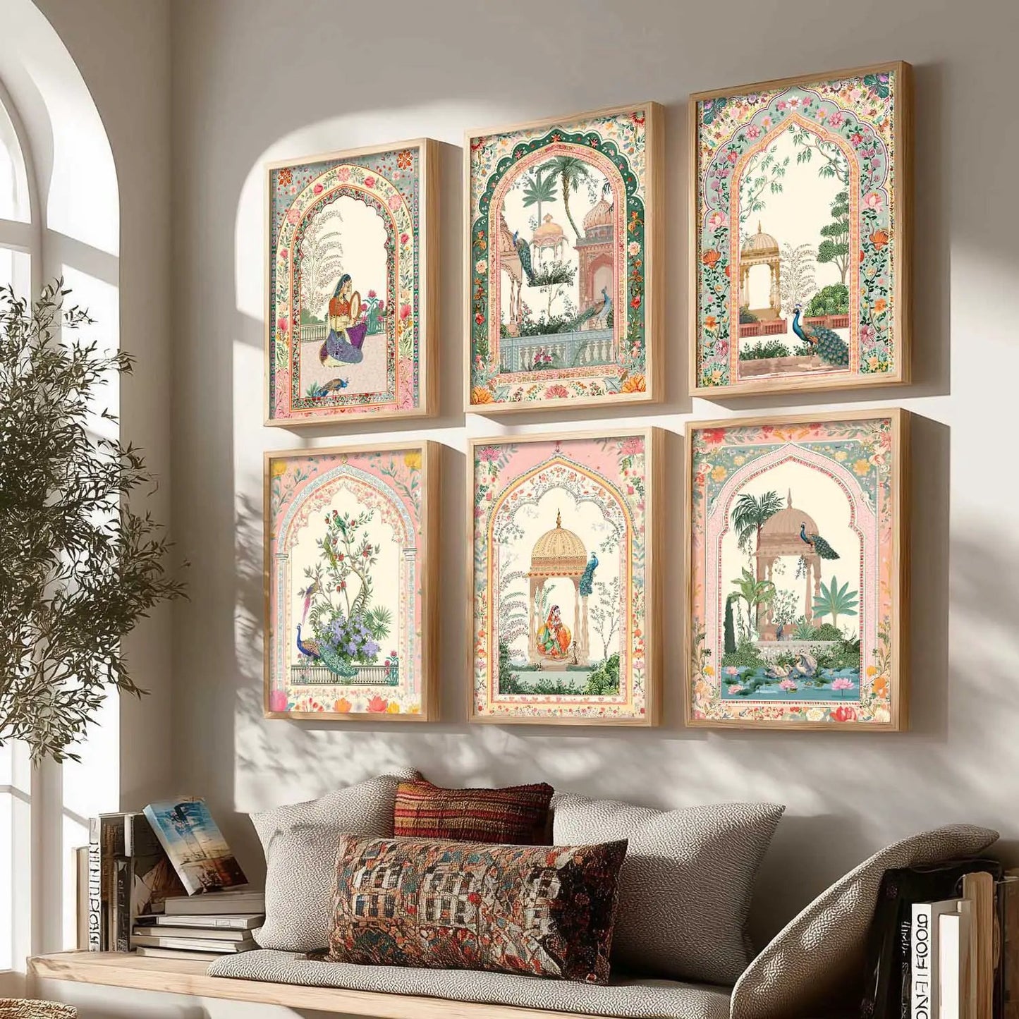 Traditional Wall Art Paintings with Frame for Wall Decor