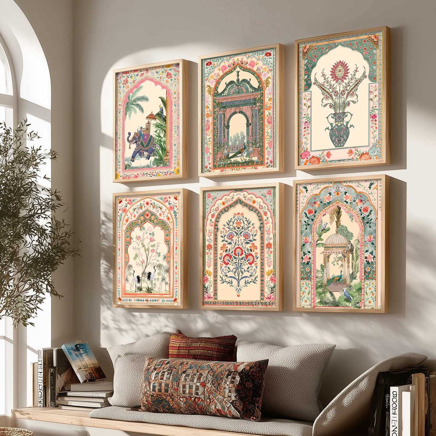 Traditional Wall Art Paintings with Frame for Wall Decor