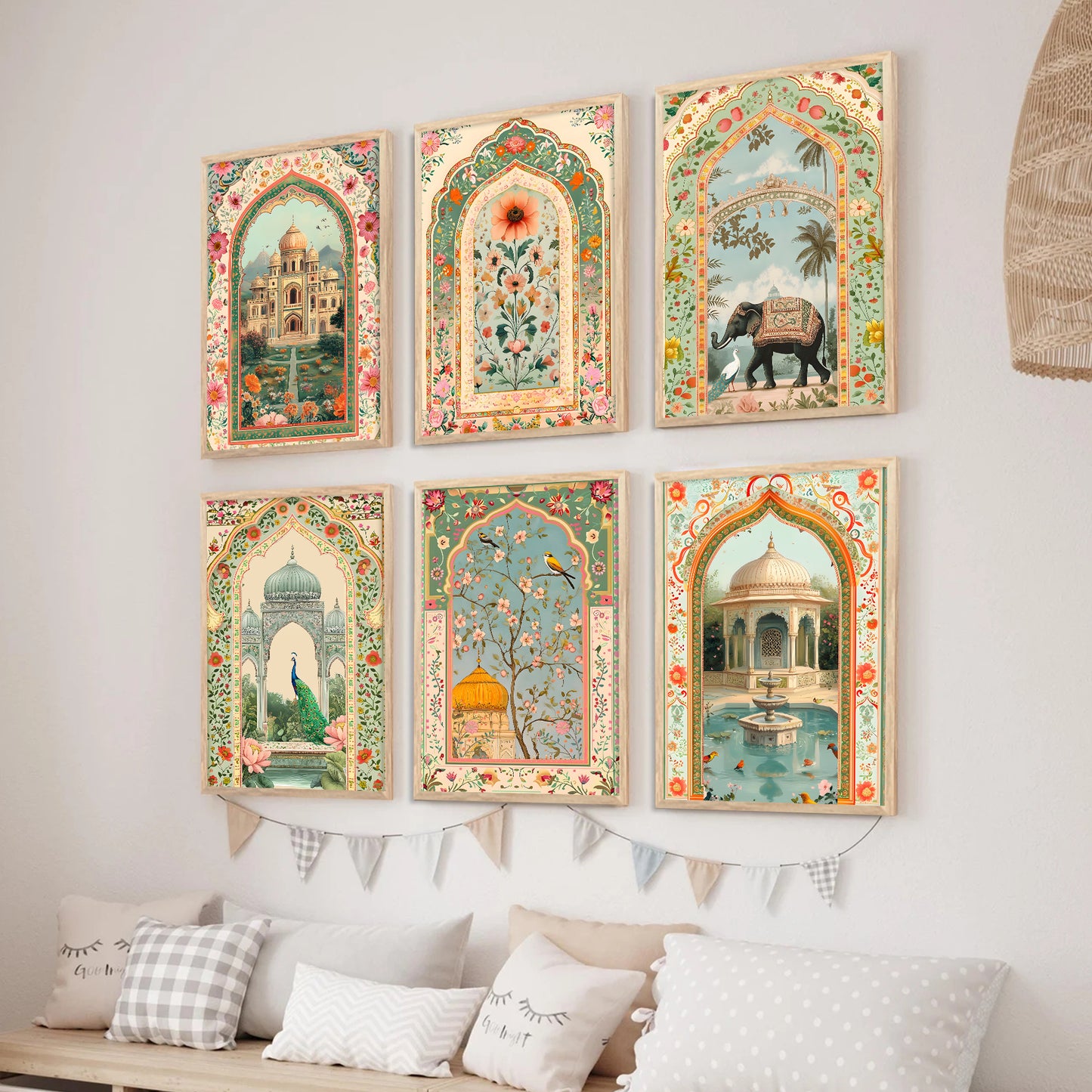 Traditional Wall Art Paintings with Frame for Wall Decor