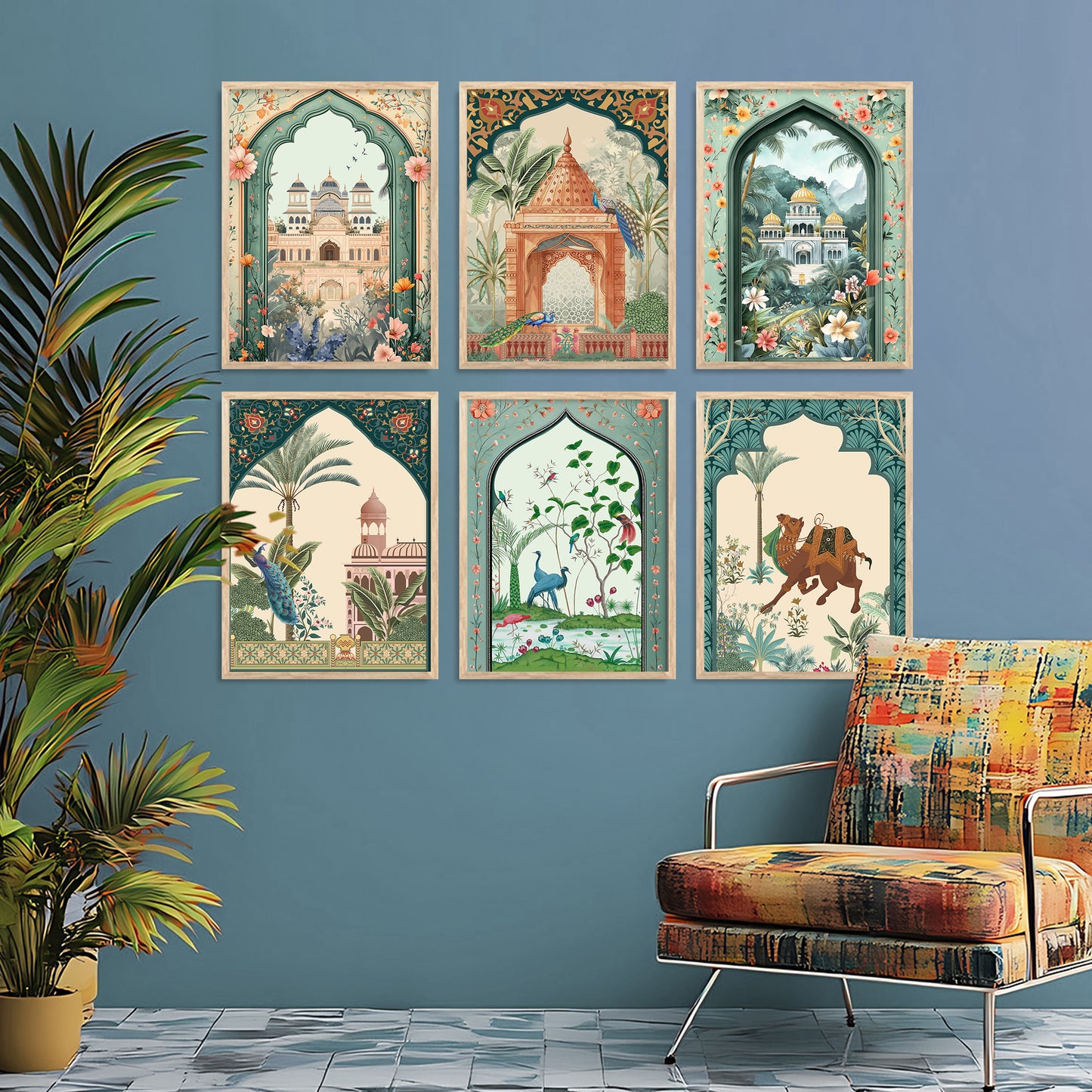 Traditional Wall Art Paintings with Frame for Wall Decor