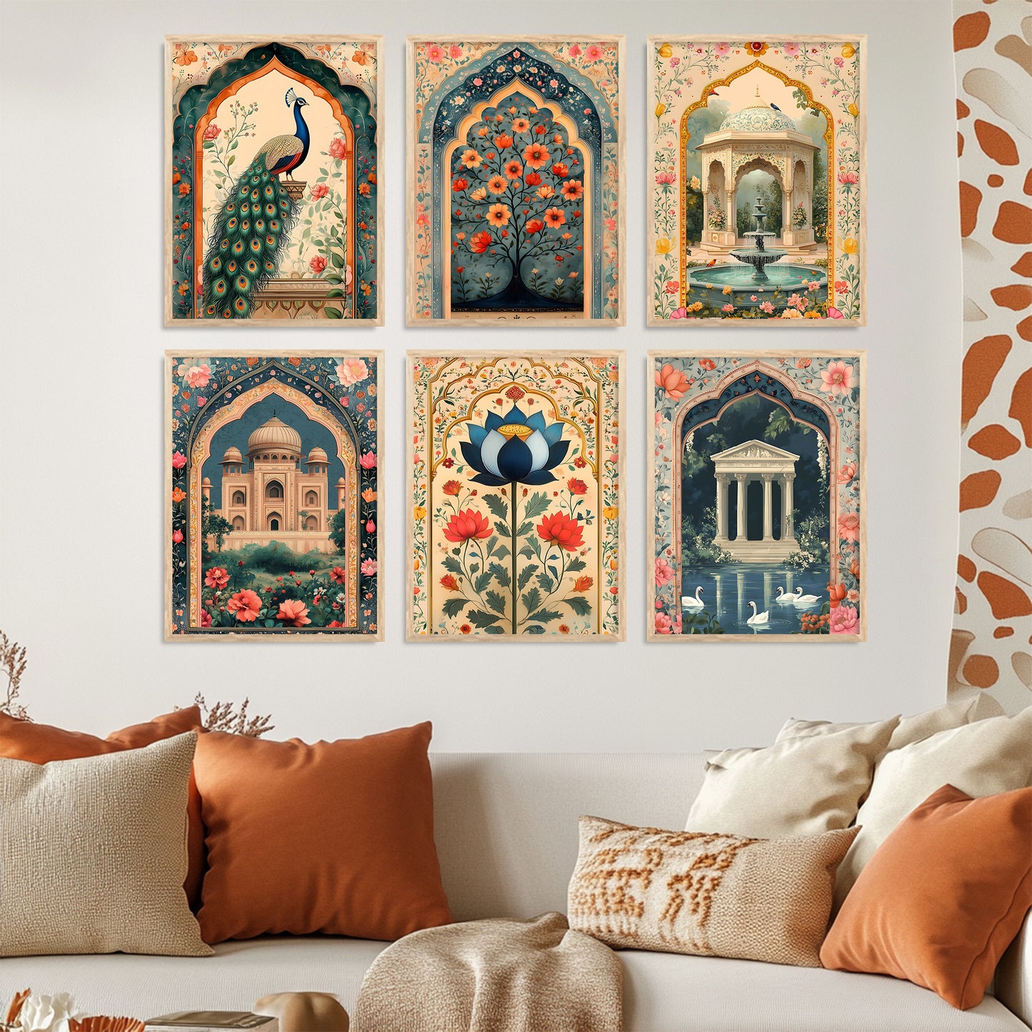 Madhubani Wall Art Paintings with Frame for Wall Decor