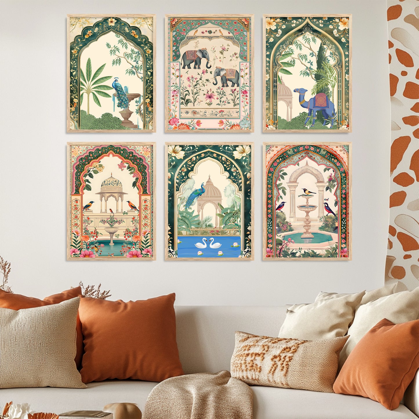 Traditional Wall Art Paintings with Frame for Wall Decor