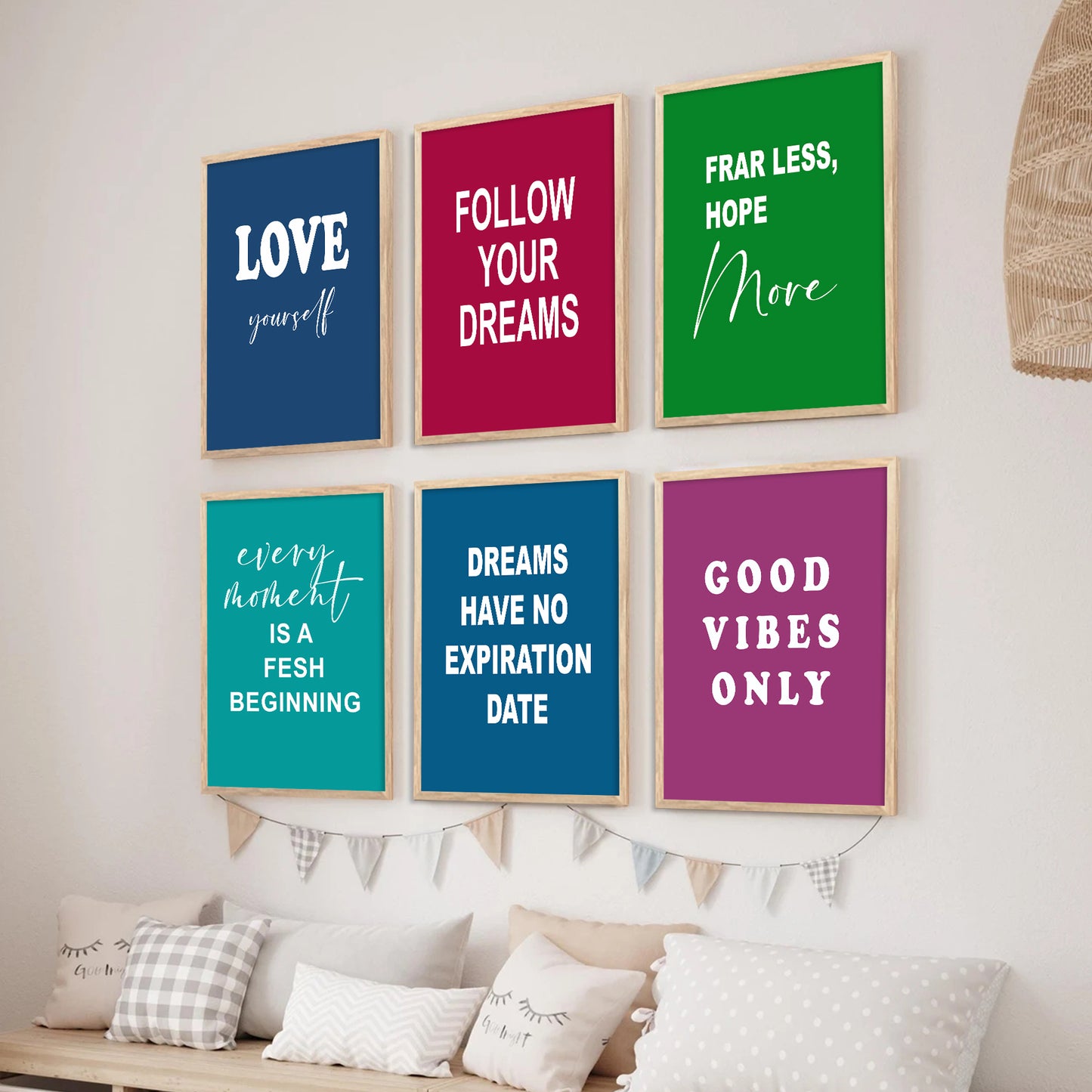 Motivational Wall Art Paintings with Frame for Wall Decor