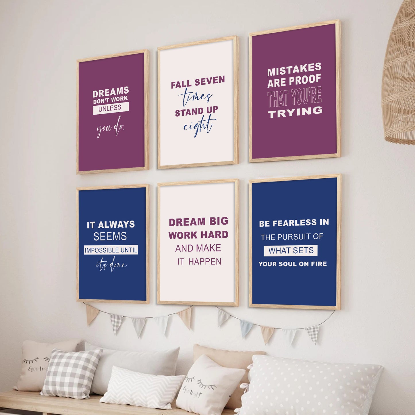 Motivational Wall Art Paintings with Frame for Wall Decor