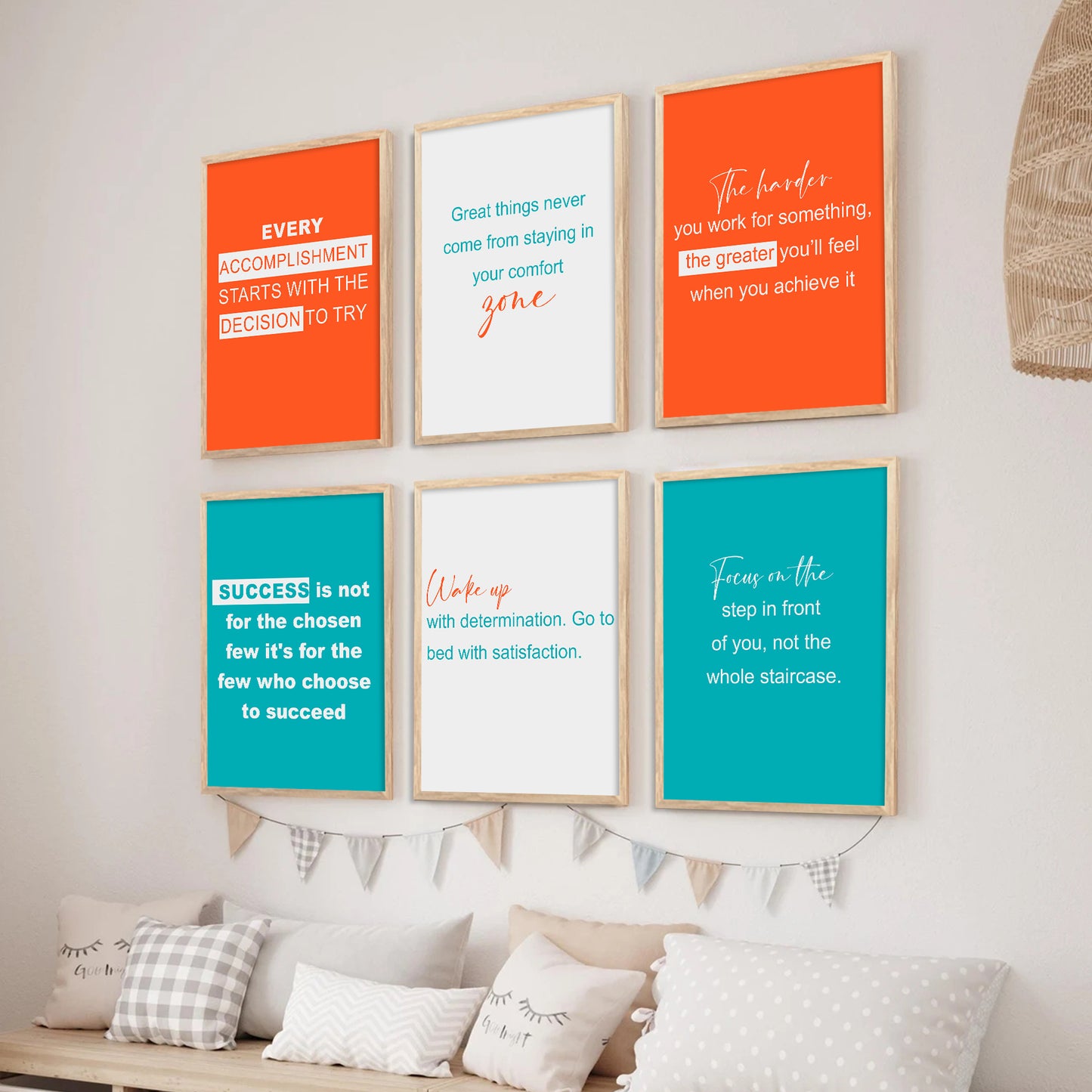 Motivational Wall Art Paintings with Frame for Wall Decor