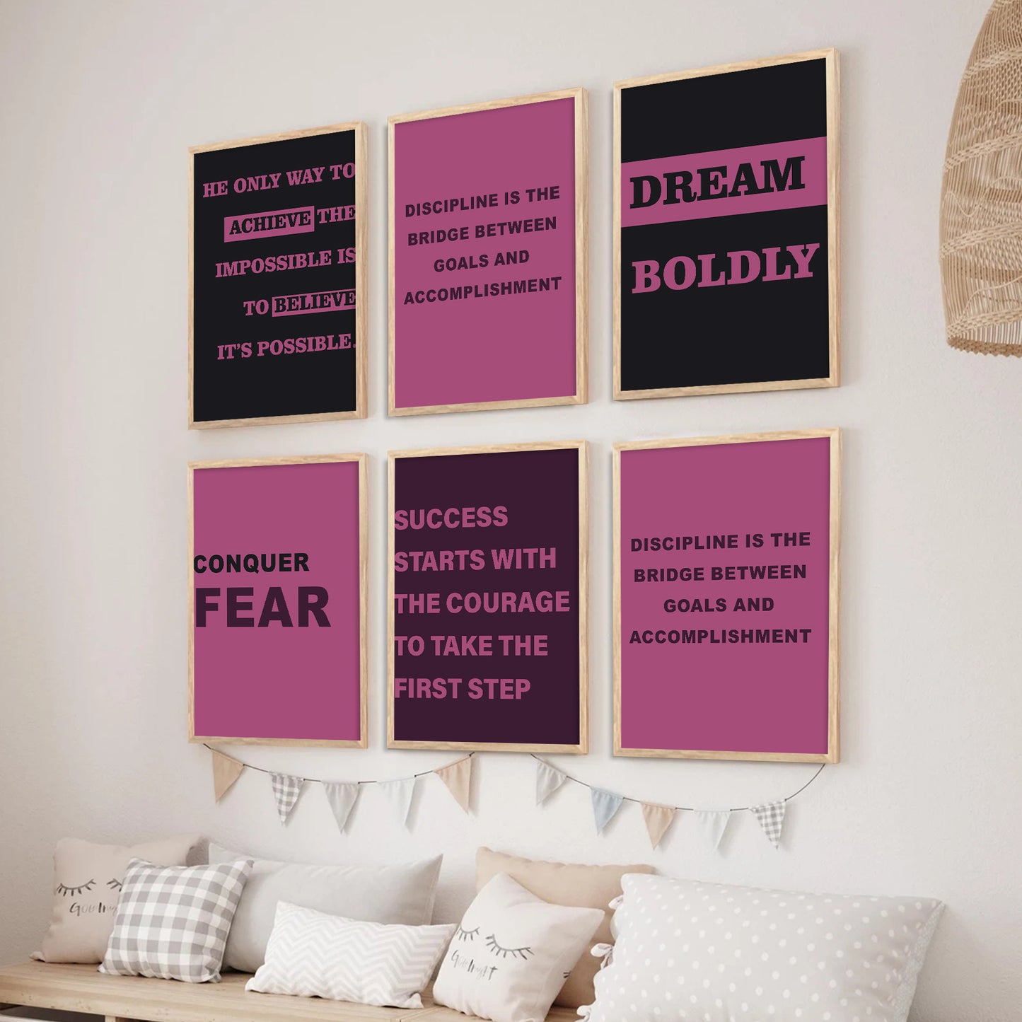 Motivational Wall Art Paintings with Frame for Wall Decor