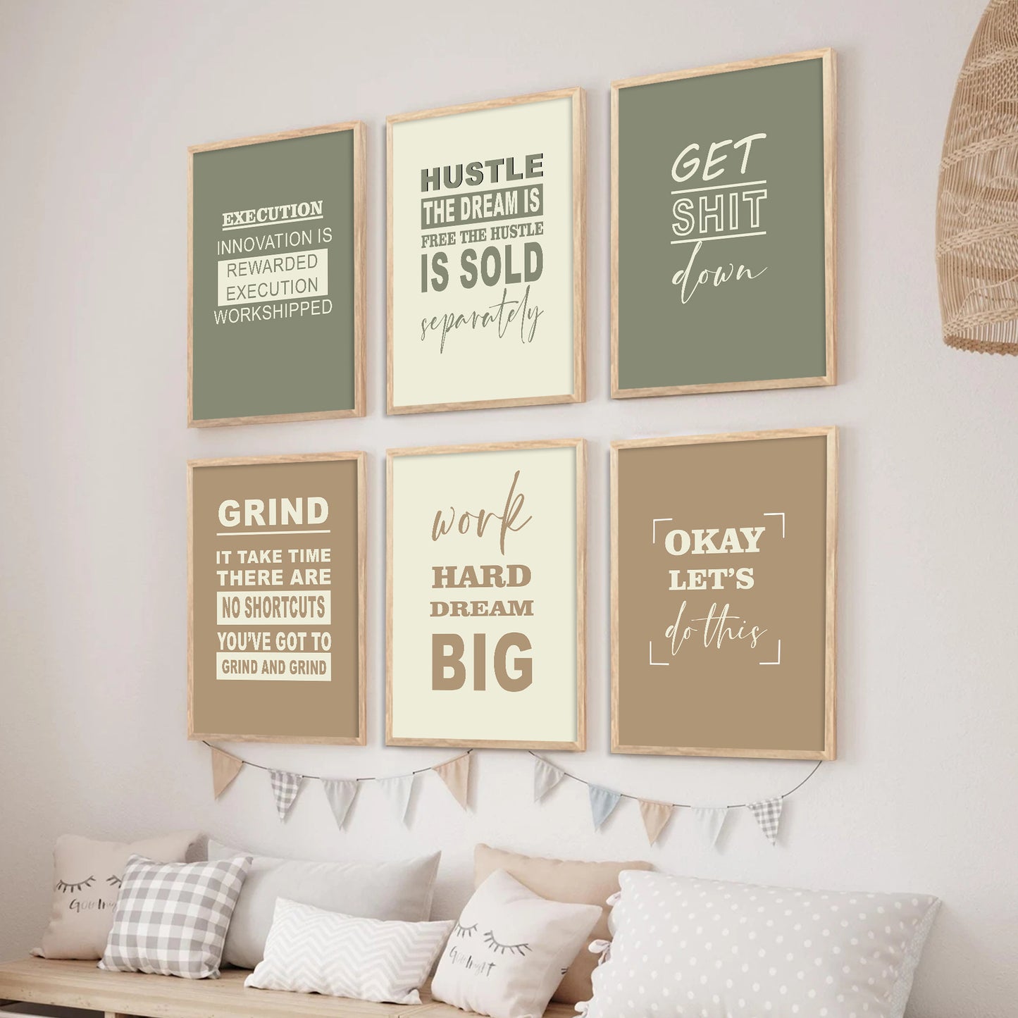 Motivational Wall Art Paintings with Frame for Wall Decor