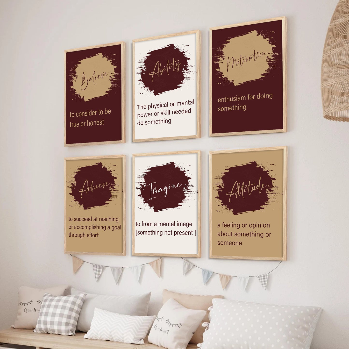 Motivational Wall Art Paintings with Frame for Wall Decor