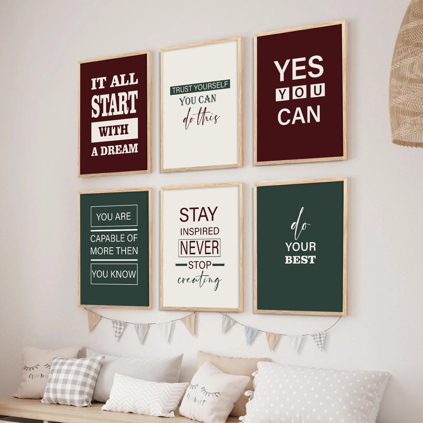 Motivational Wall Art Paintings with Frame for Wall Decor
