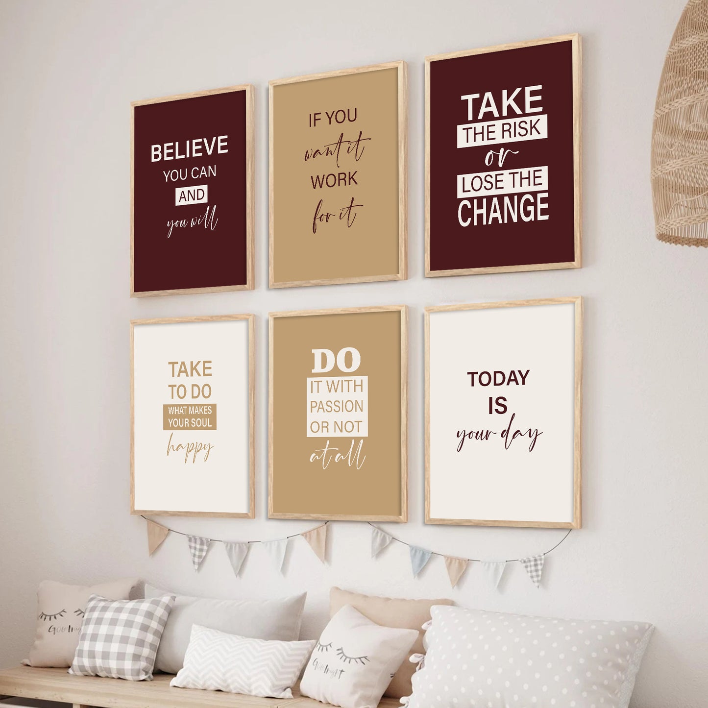 Motivational Wall Art Paintings with Frame for Wall Decor