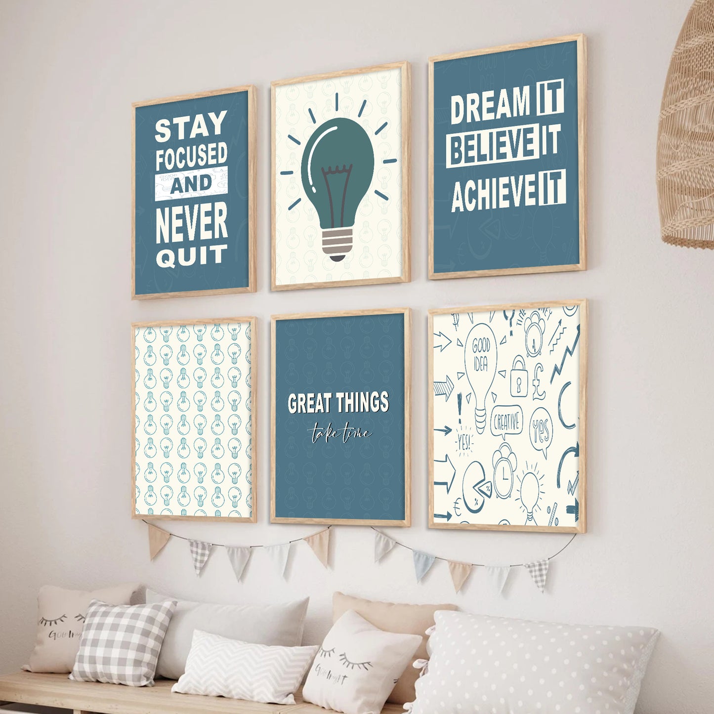 Motivational Wall Art Paintings with Frame for Wall Decor