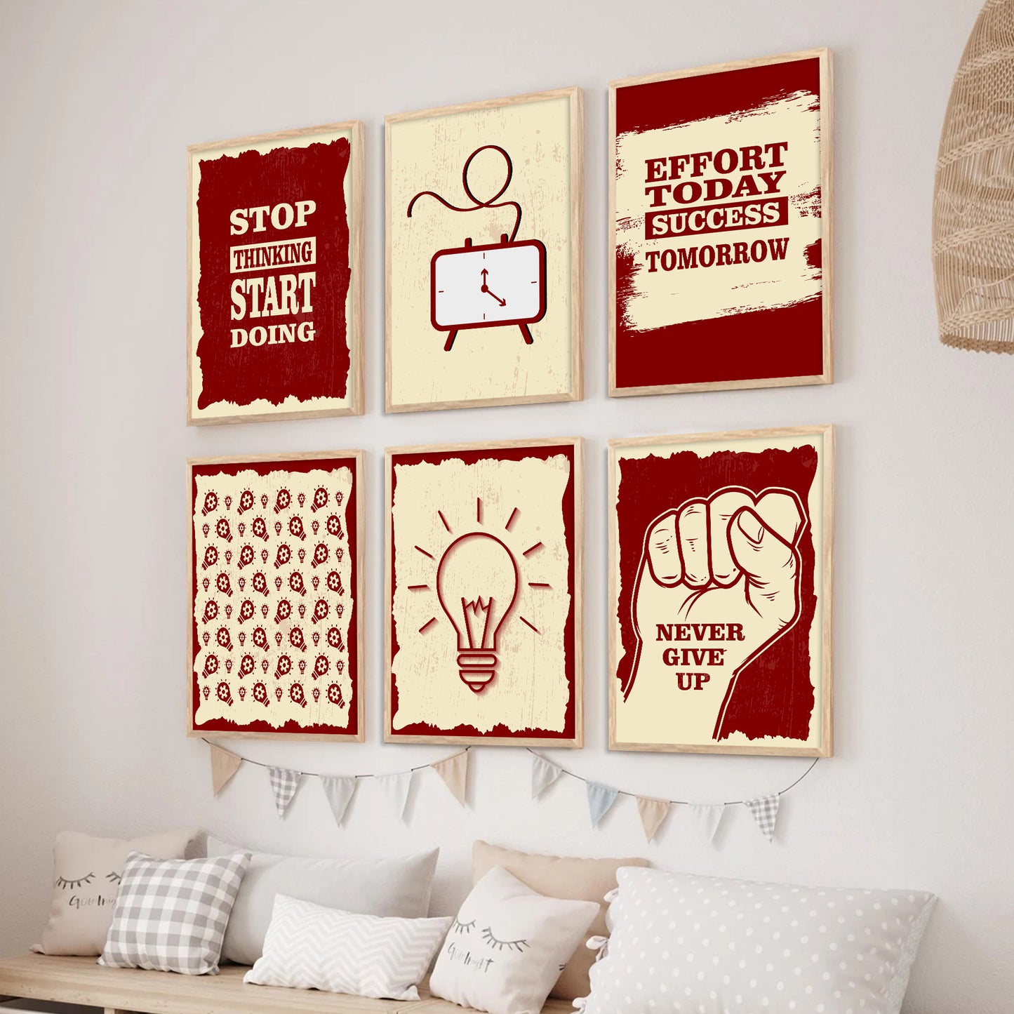 Motivational Wall Art Paintings with Frame for Wall Decor