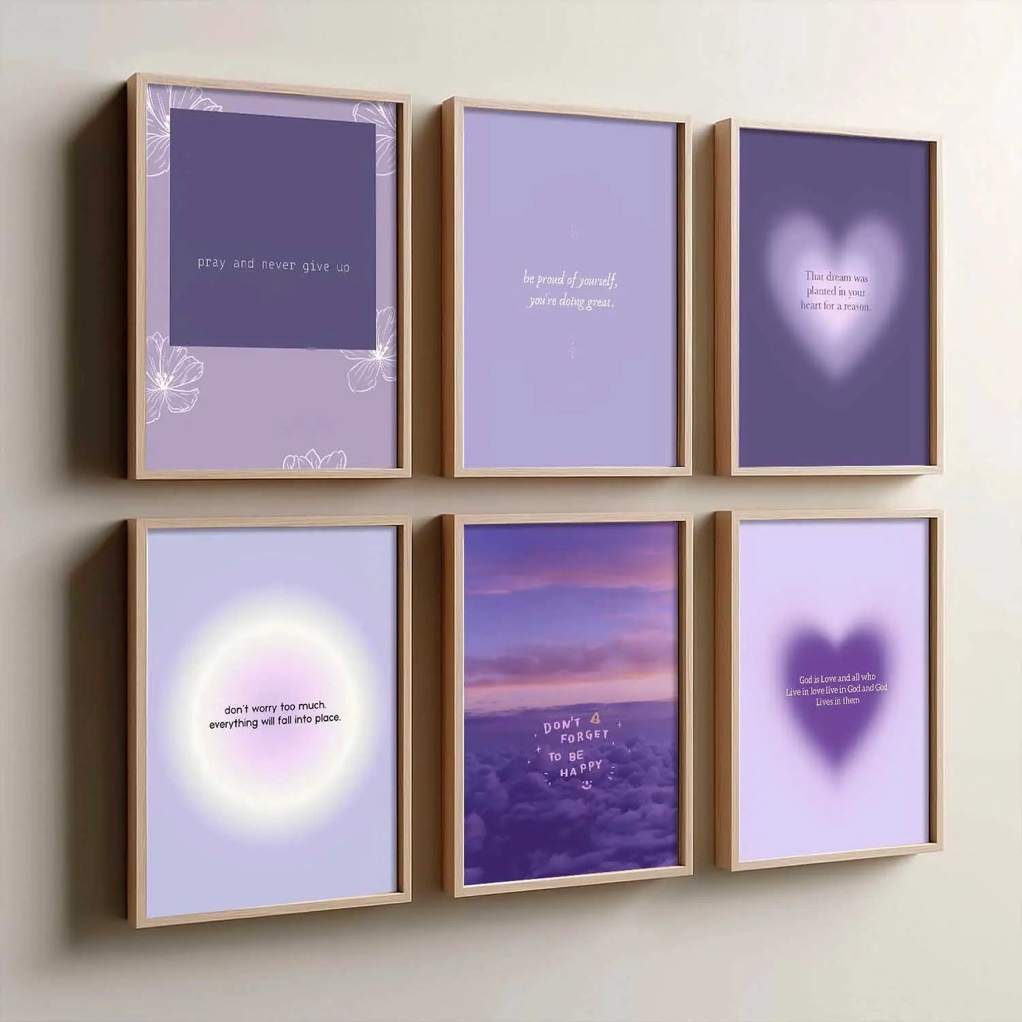 Motivational Quotes Wall Art Paintings with Frame for Living Room Bedroom