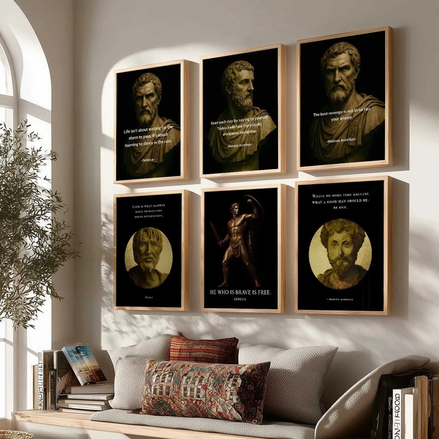 Motivational Quotes Wall Art Paintings with Frame for Living Room Bedroom