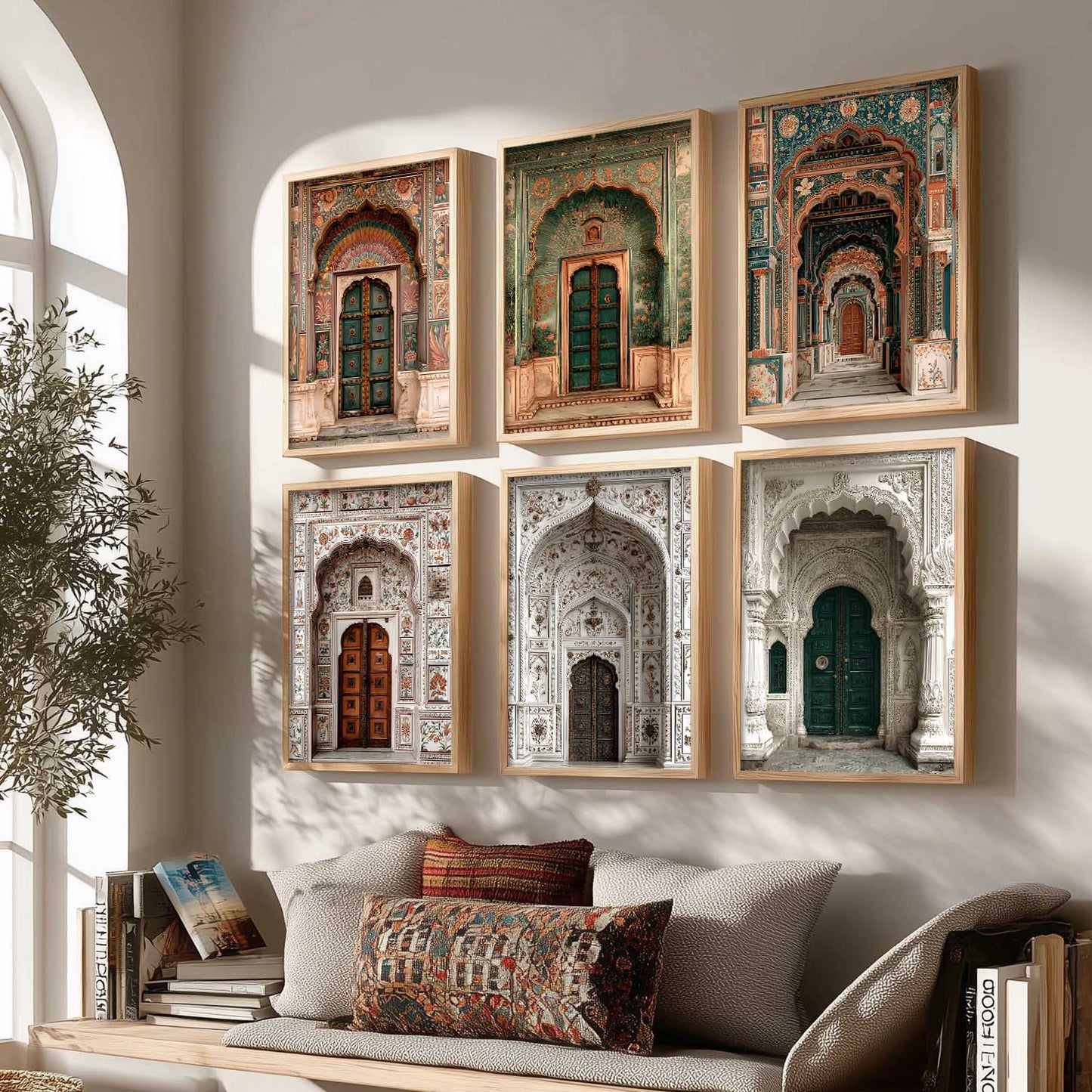 Traditional Wall Art Paintings with Frame for Living Room Bedroom