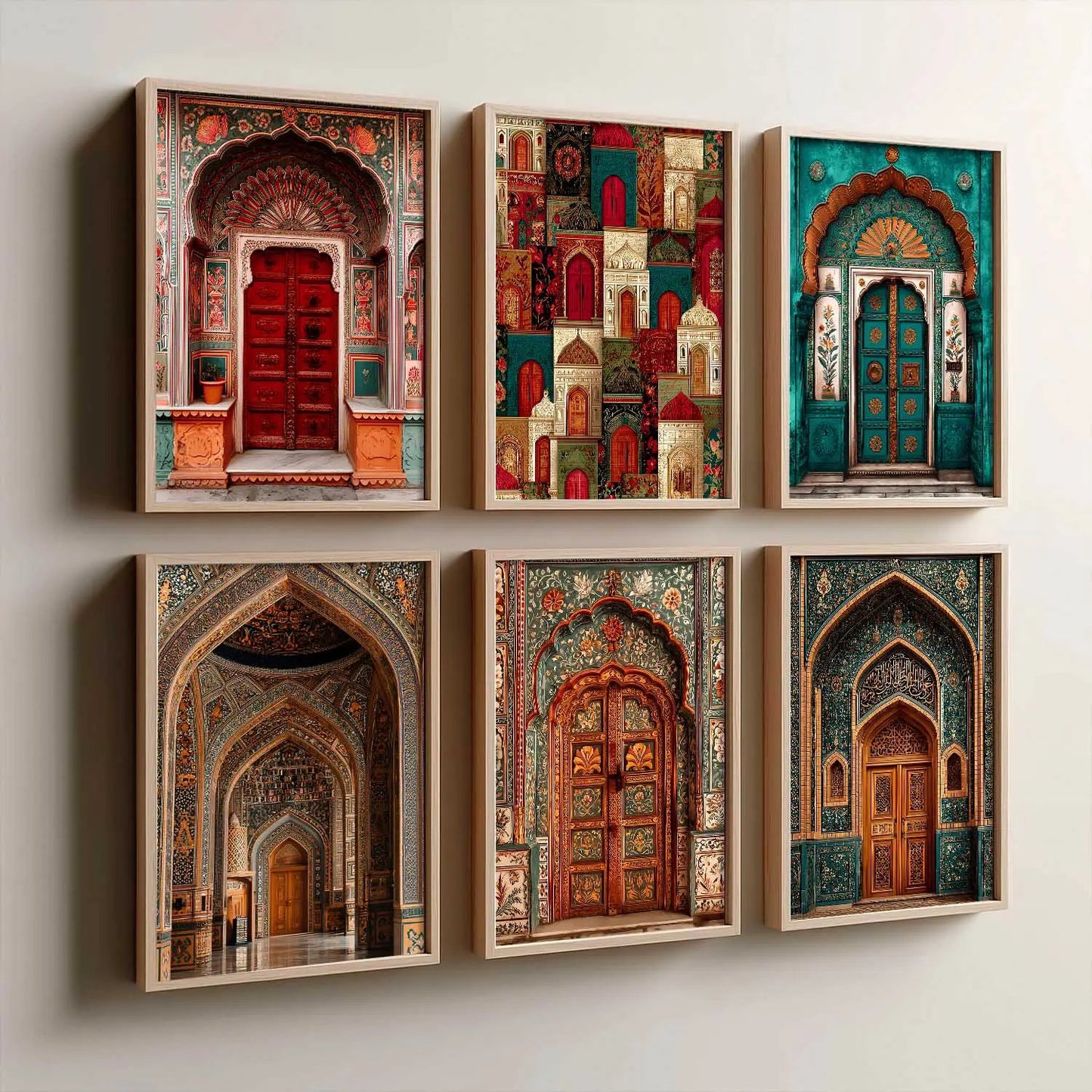 Traditional Wall Art Paintings with Frame for Living Room Bedroom