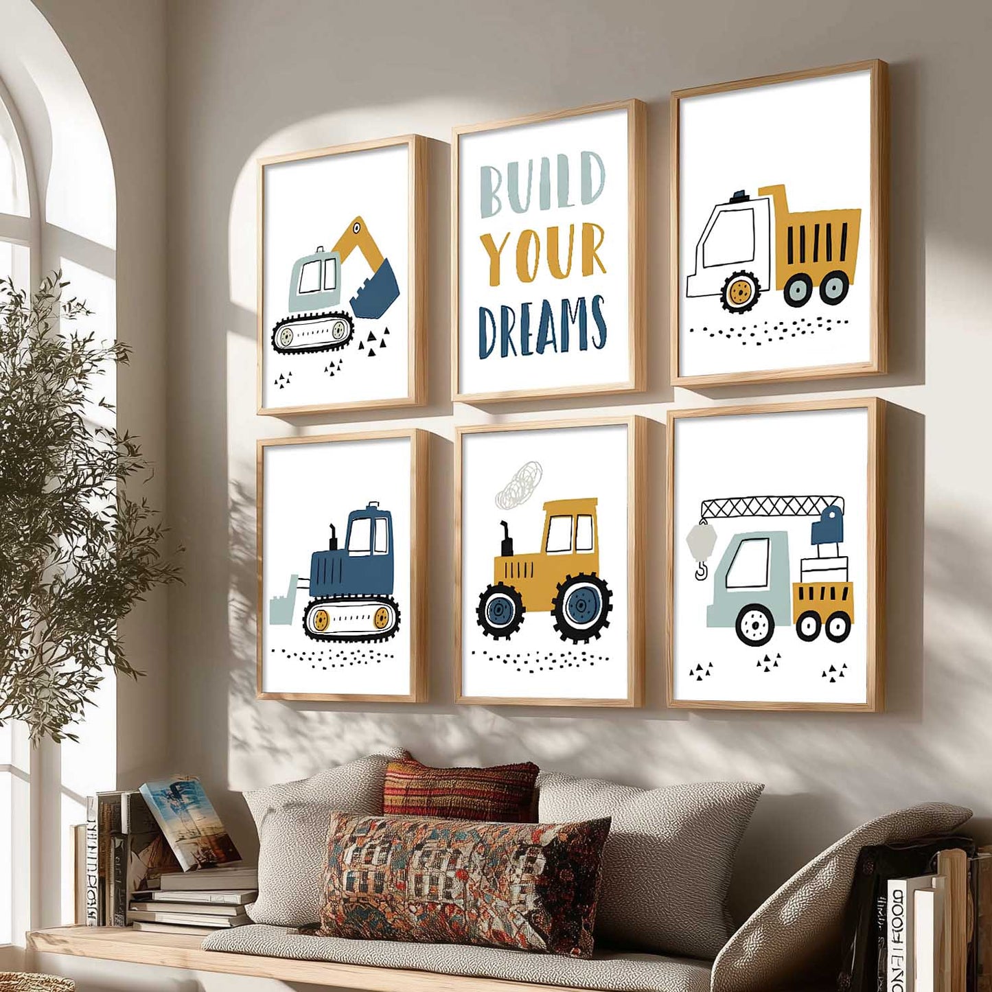 Toys Wall Art Paintings with Frame for Living Room Kids Bedroom