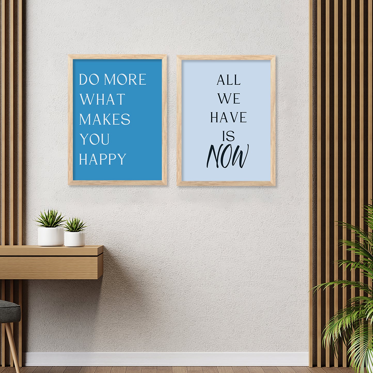 Motivational Quotes Framed Poster for Living Room Bedroom Home and Office Wall Decor Set of 6
