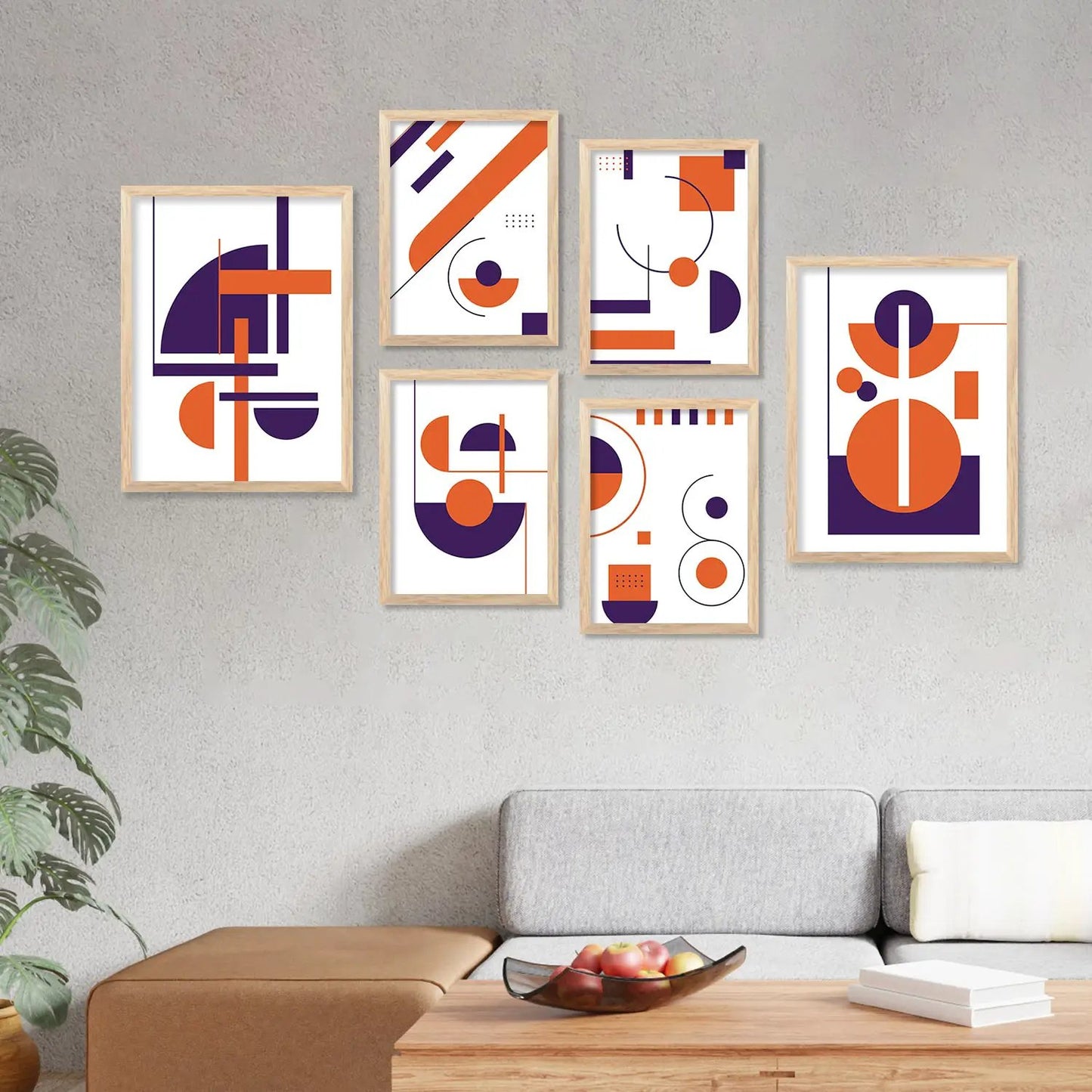 Boho Framed Wall Art Prints | Set of 6 | Home Decor