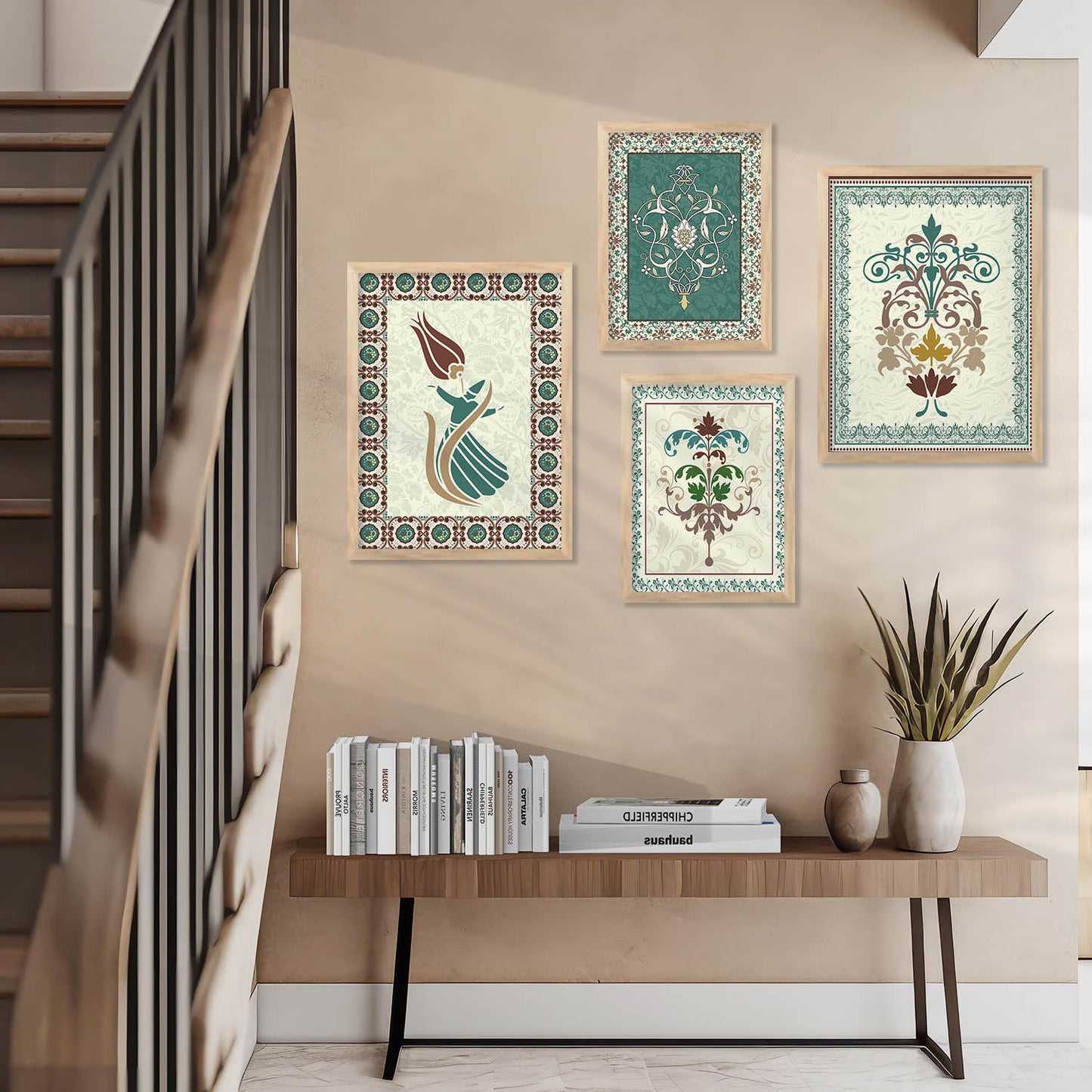 Traditional Wall Art Poster With Frame For Home And Wall Decor