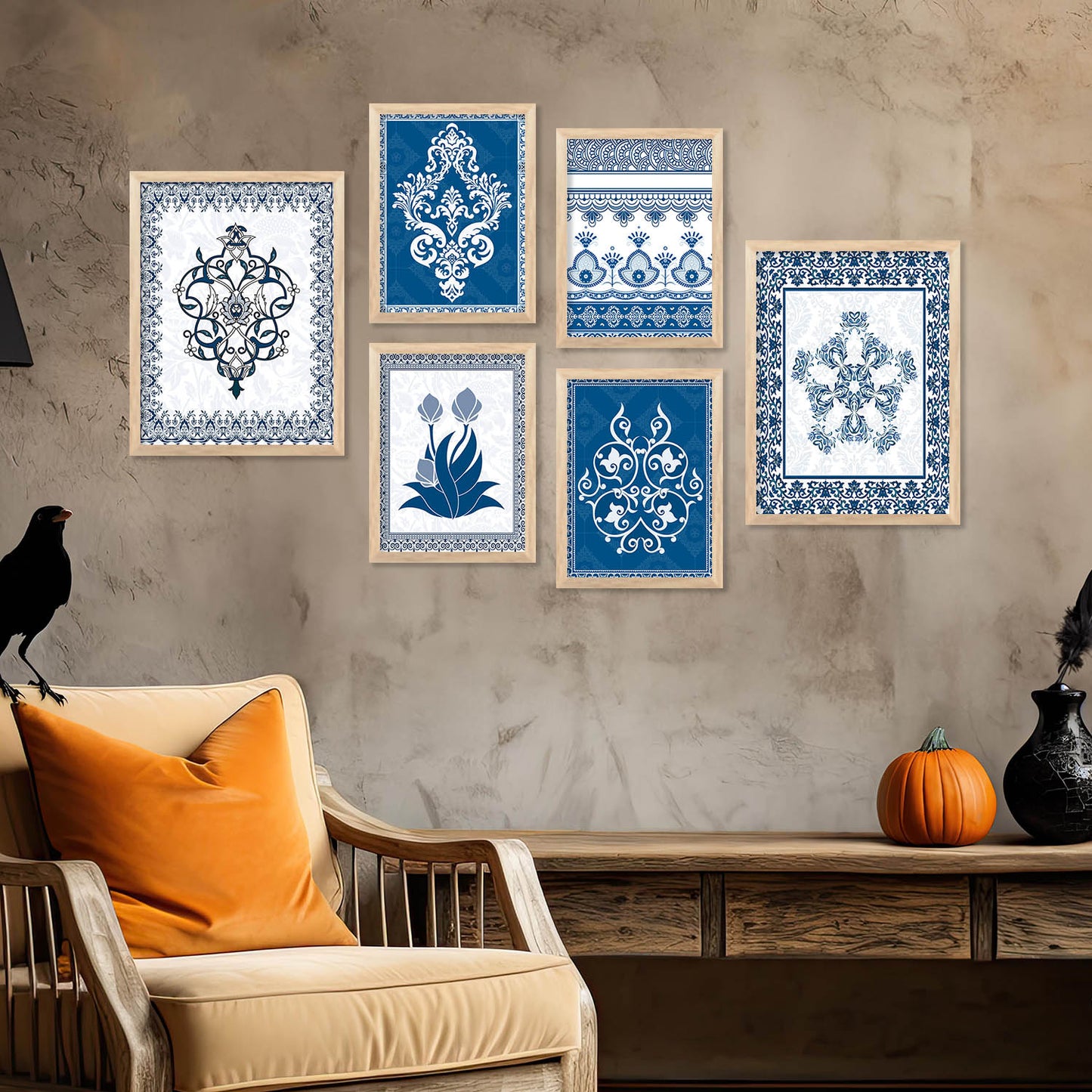 Traditional Wall Art Poster With Frame For Home And Wall Decor