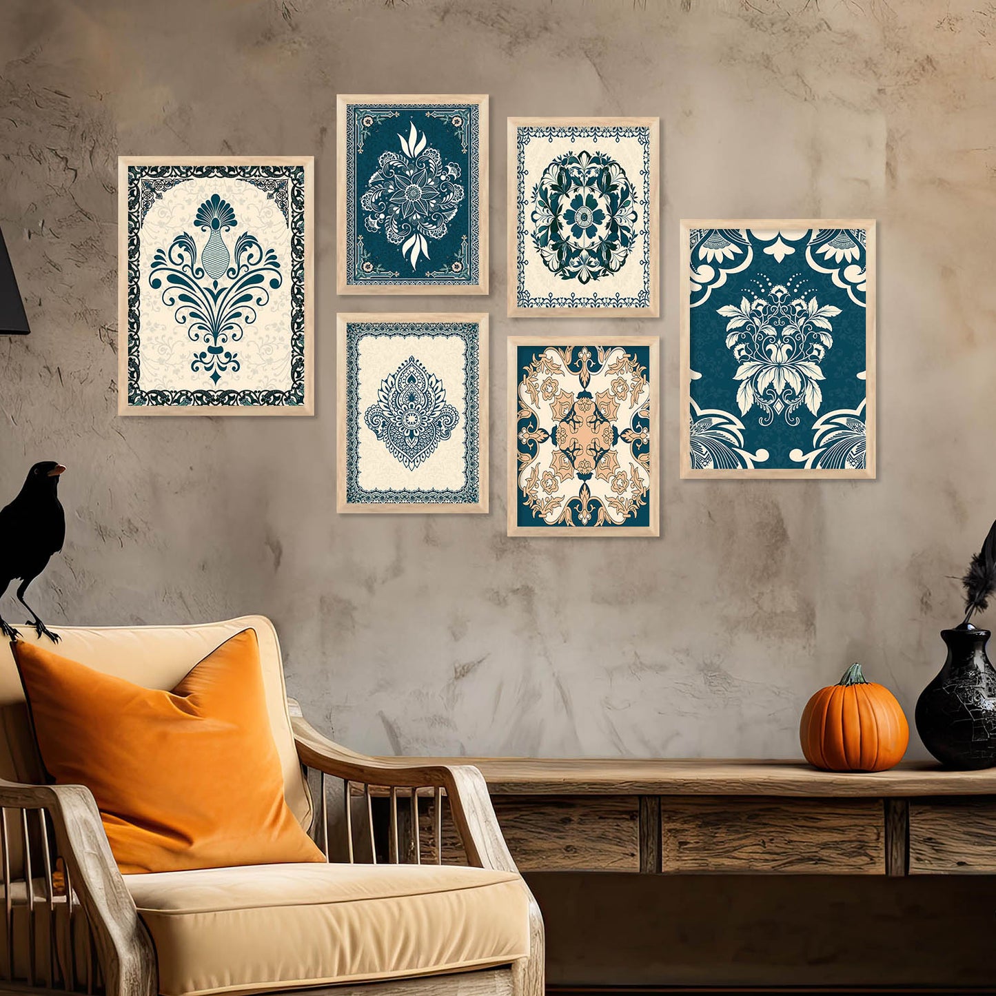 Traditional Wall Art Poster With Frame For Home And Wall Decor