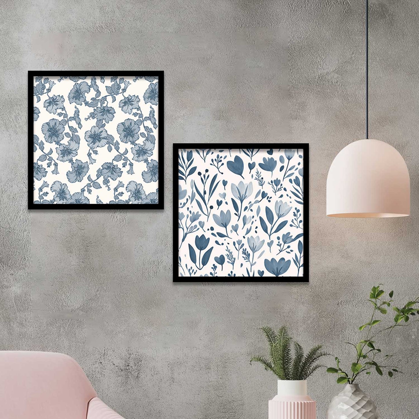 Floral Wall Art Paintings with Frame for Wall Decor