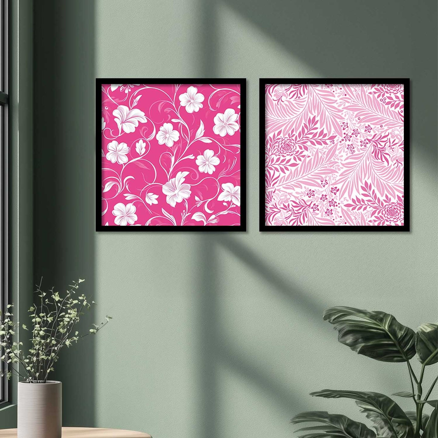 Floral Wall Art Paintings with Frame for Wall Decor