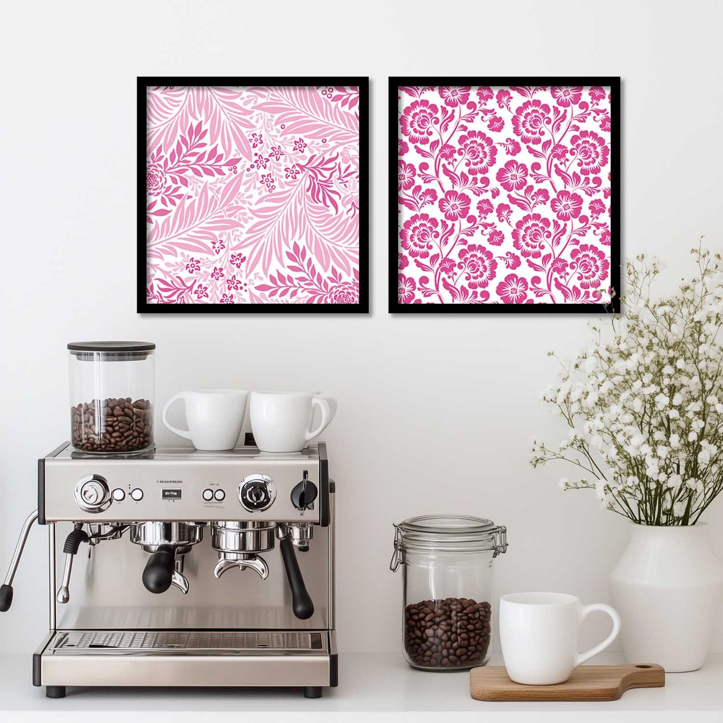 Floral Wall Art Paintings with Frame for Wall Decor