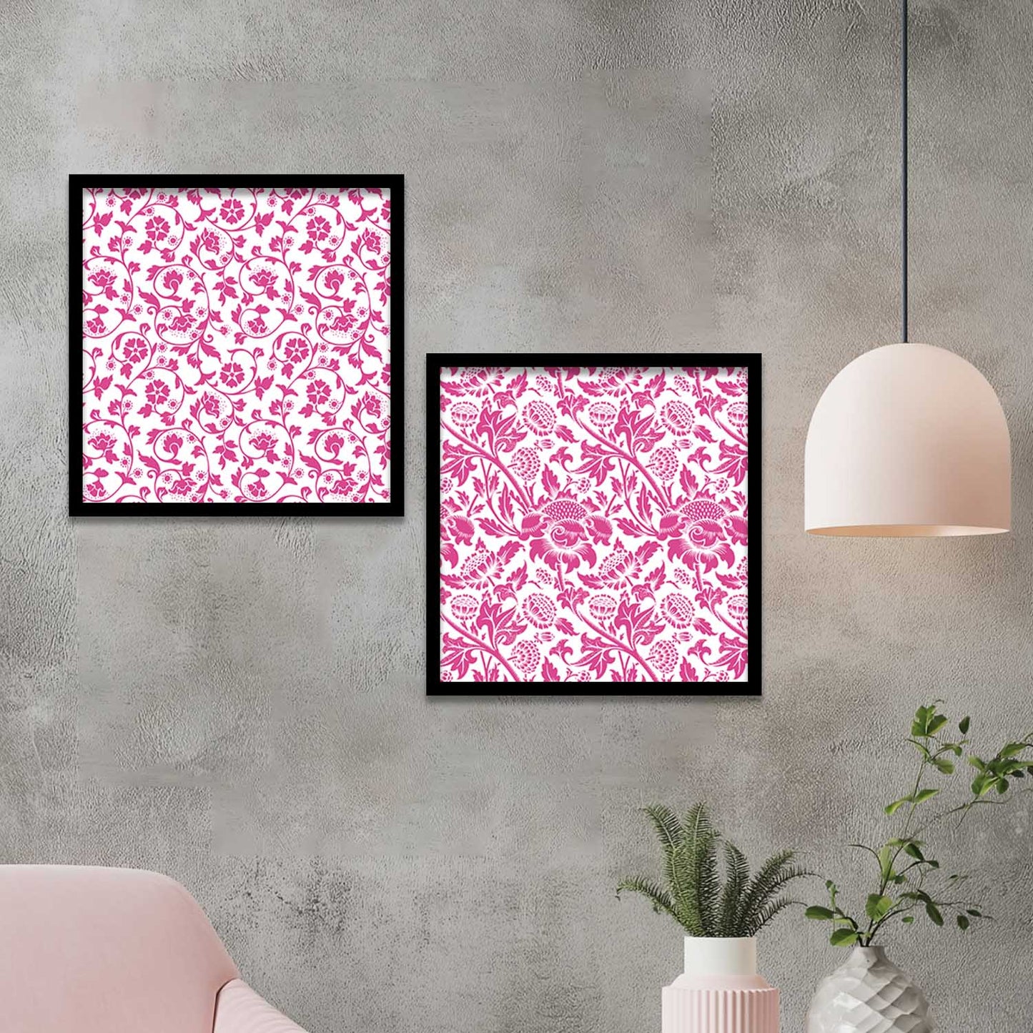 Floral Wall Art Paintings with Frame for Wall Decor