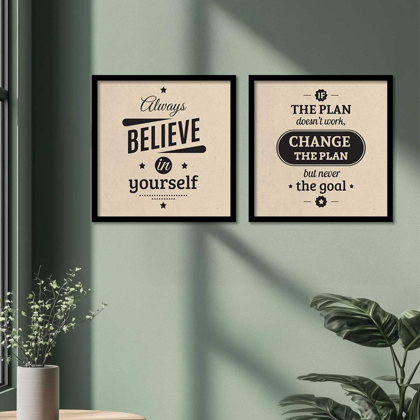 Motivational Wall Art Paintings with Frame for Wall Decor