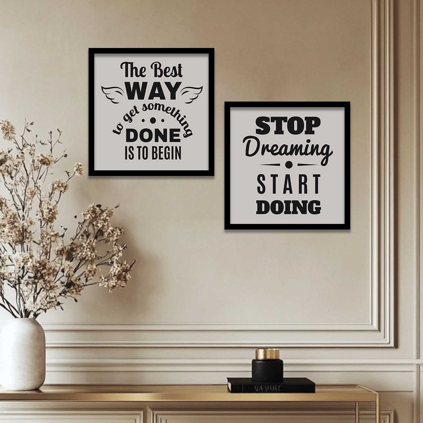 Motivational Wall Art Paintings with Frame for Wall Decor