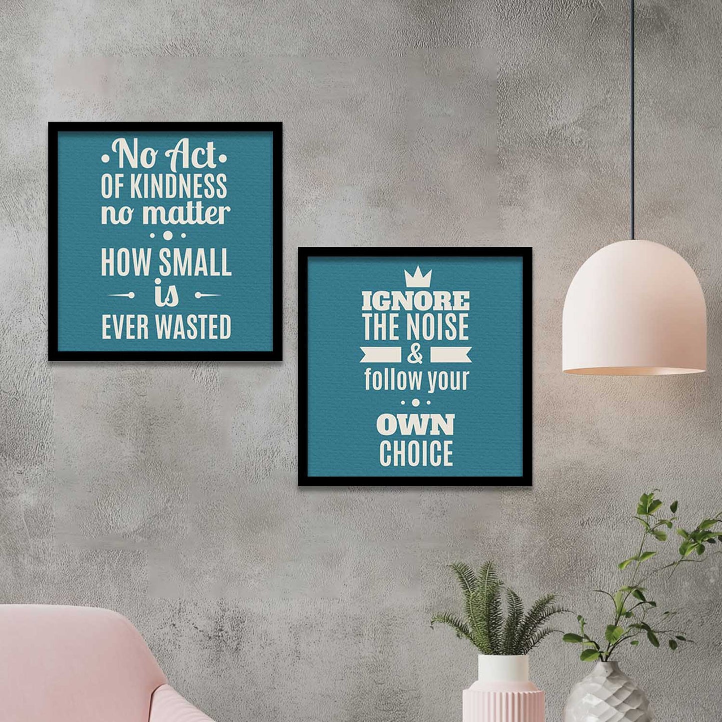 Motivational Wall Art Paintings with Frame for Wall Decor