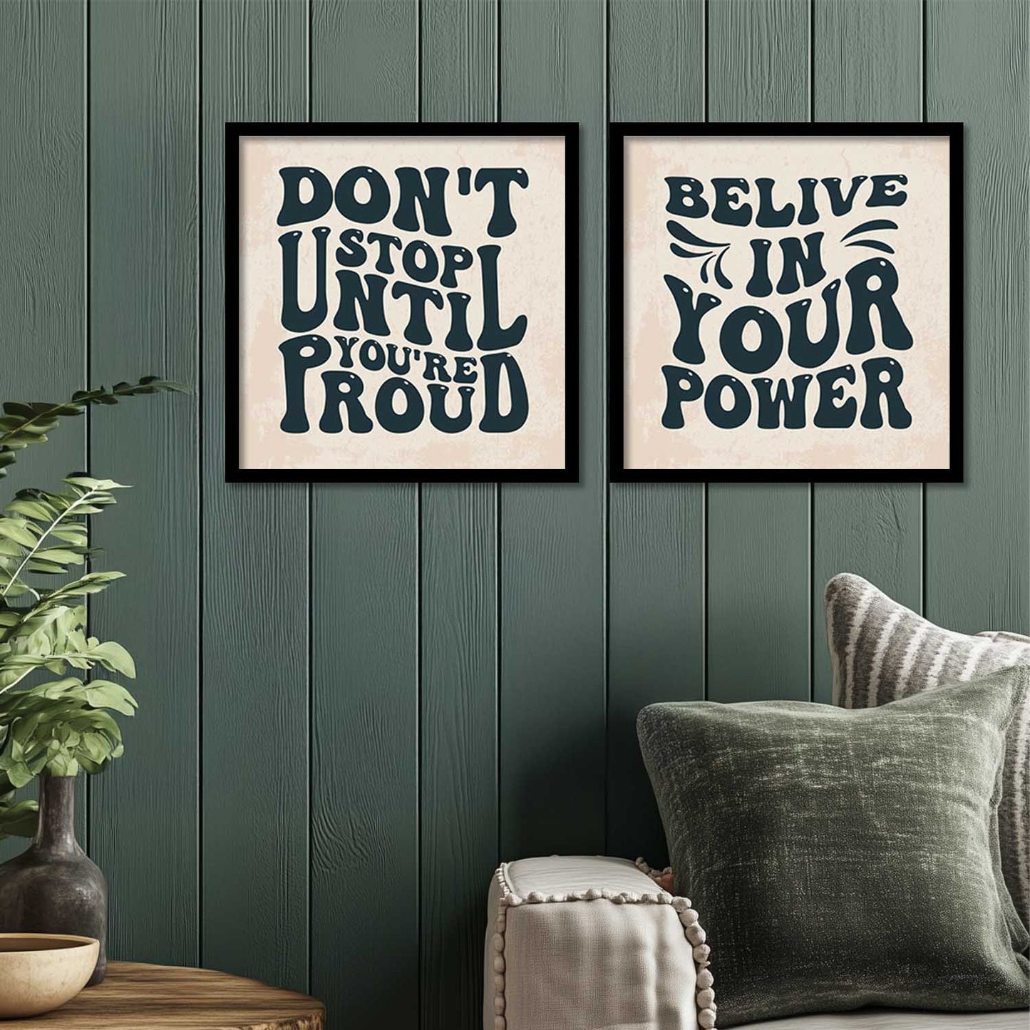 Motivational Wall Art Paintings with Frame for Wall Decor