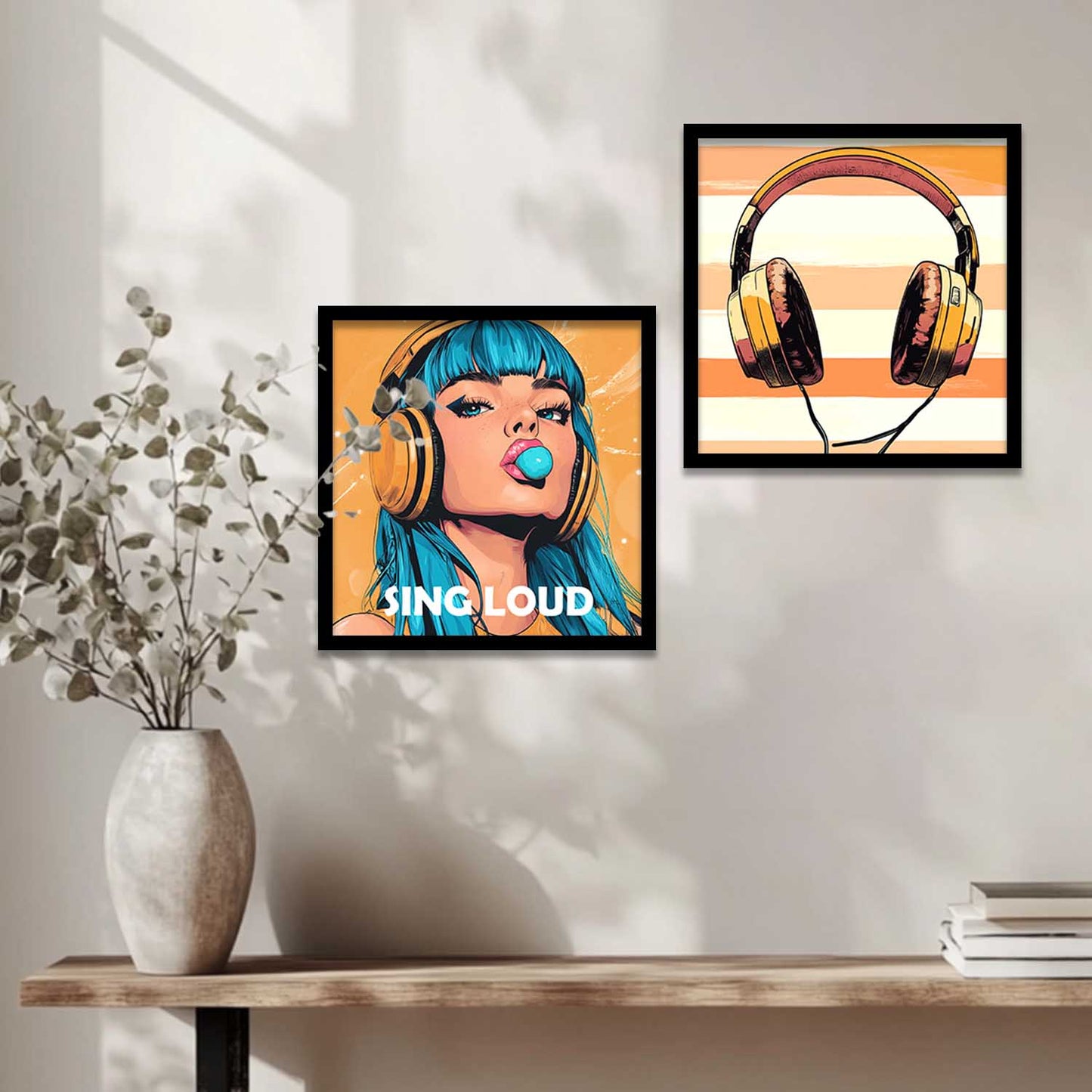Music Wall Art Paintings with Frame for Wall Decor