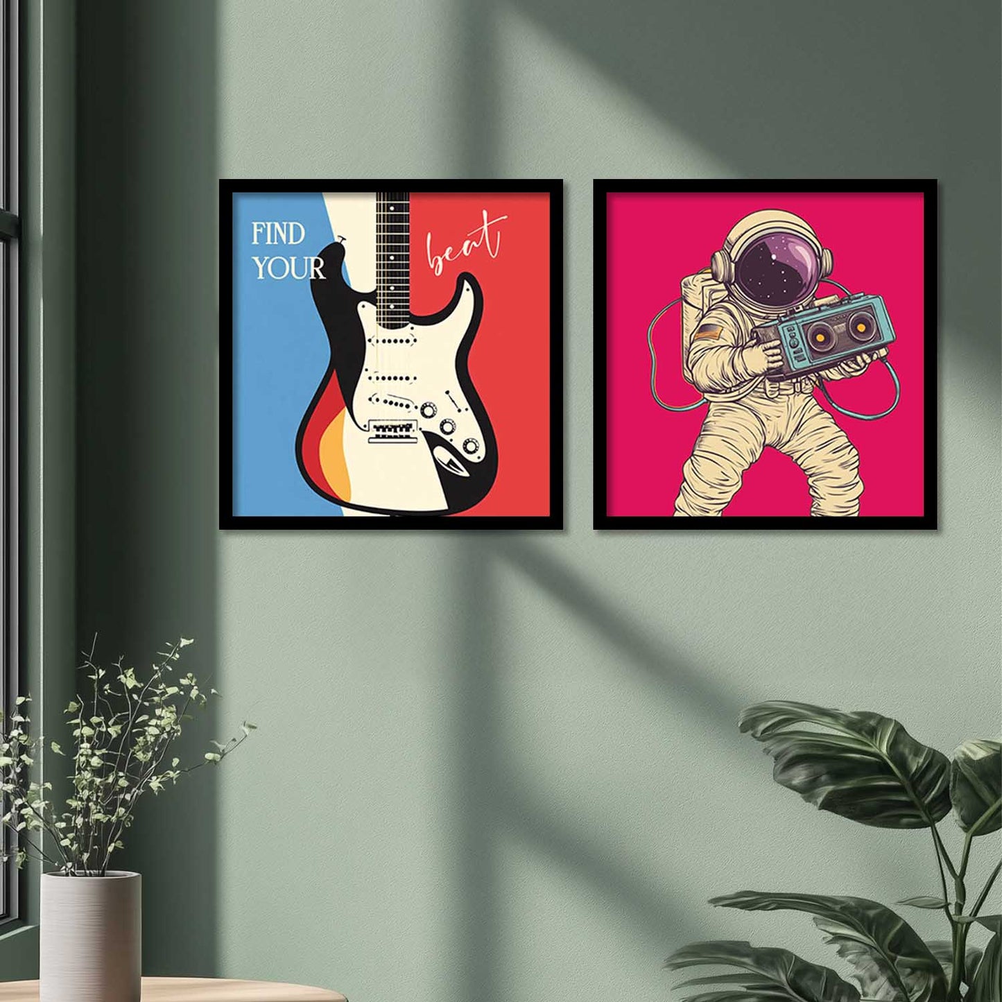 Music Wall Art Paintings with Frame for Wall Decor