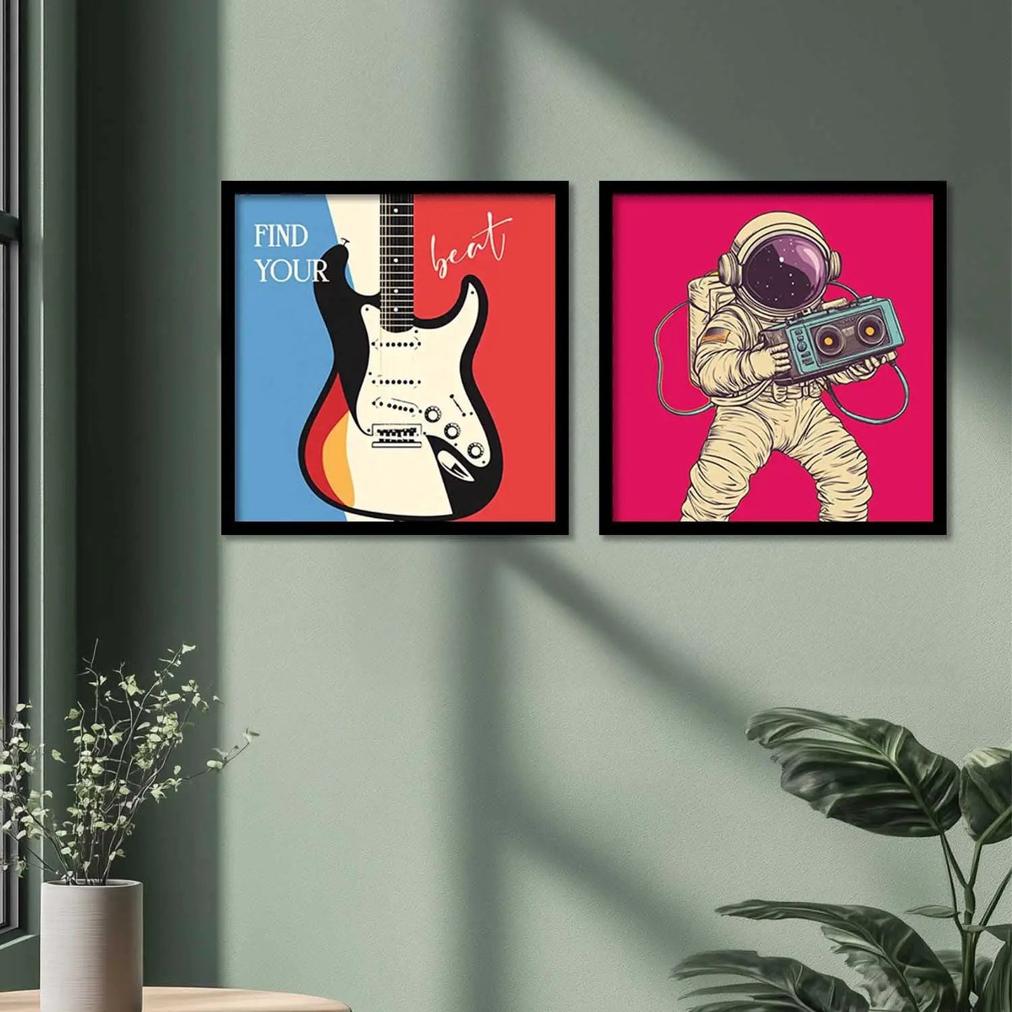 Music Wall Art Paintings with Frame for Wall Decor