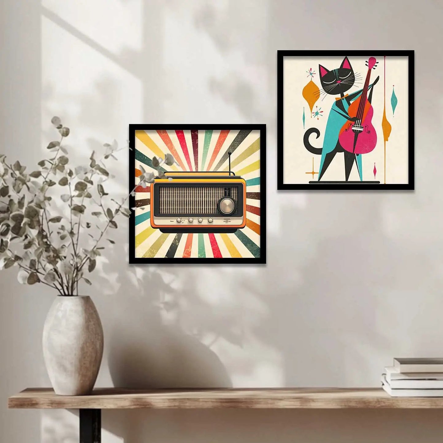 Music Wall Art Paintings with Frame for Wall Decor