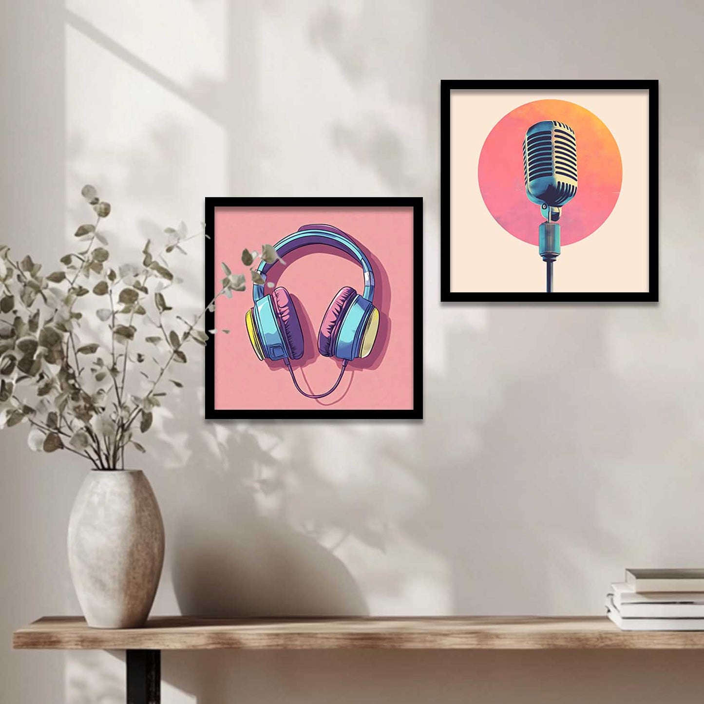 Music Wall Art Paintings with Frame for Wall Decor