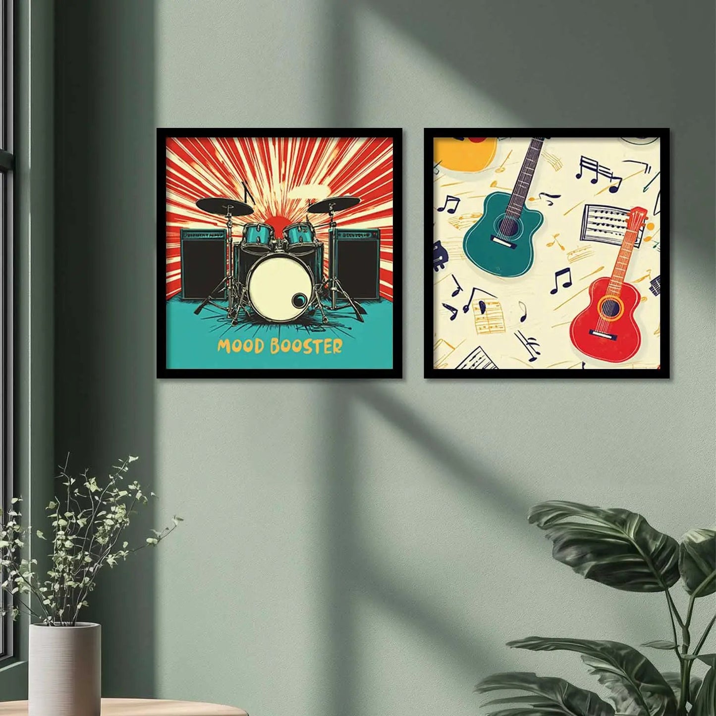 Music Wall Art Paintings with Frame for Wall Decor