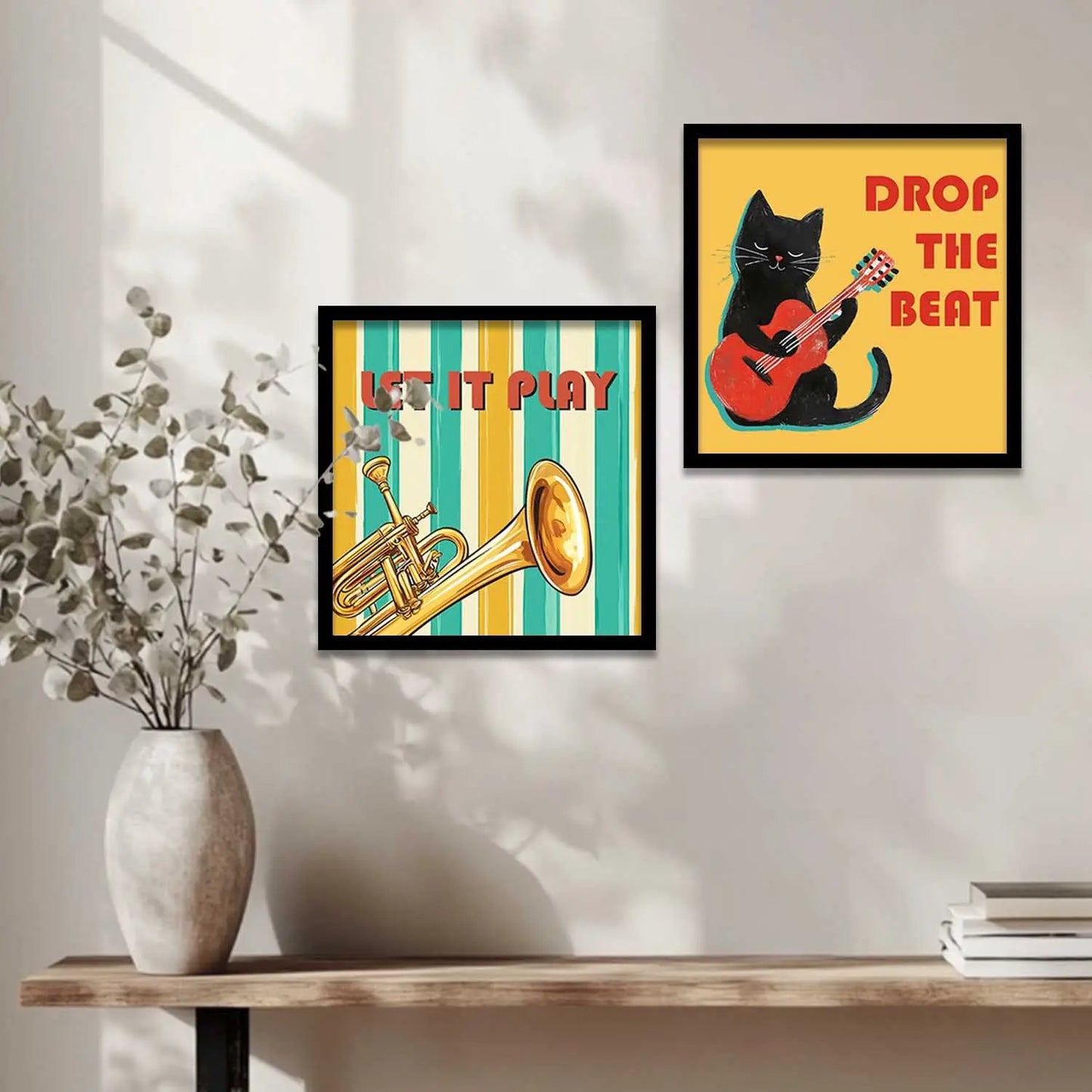 Music Wall Art Paintings with Frame for Wall Decor