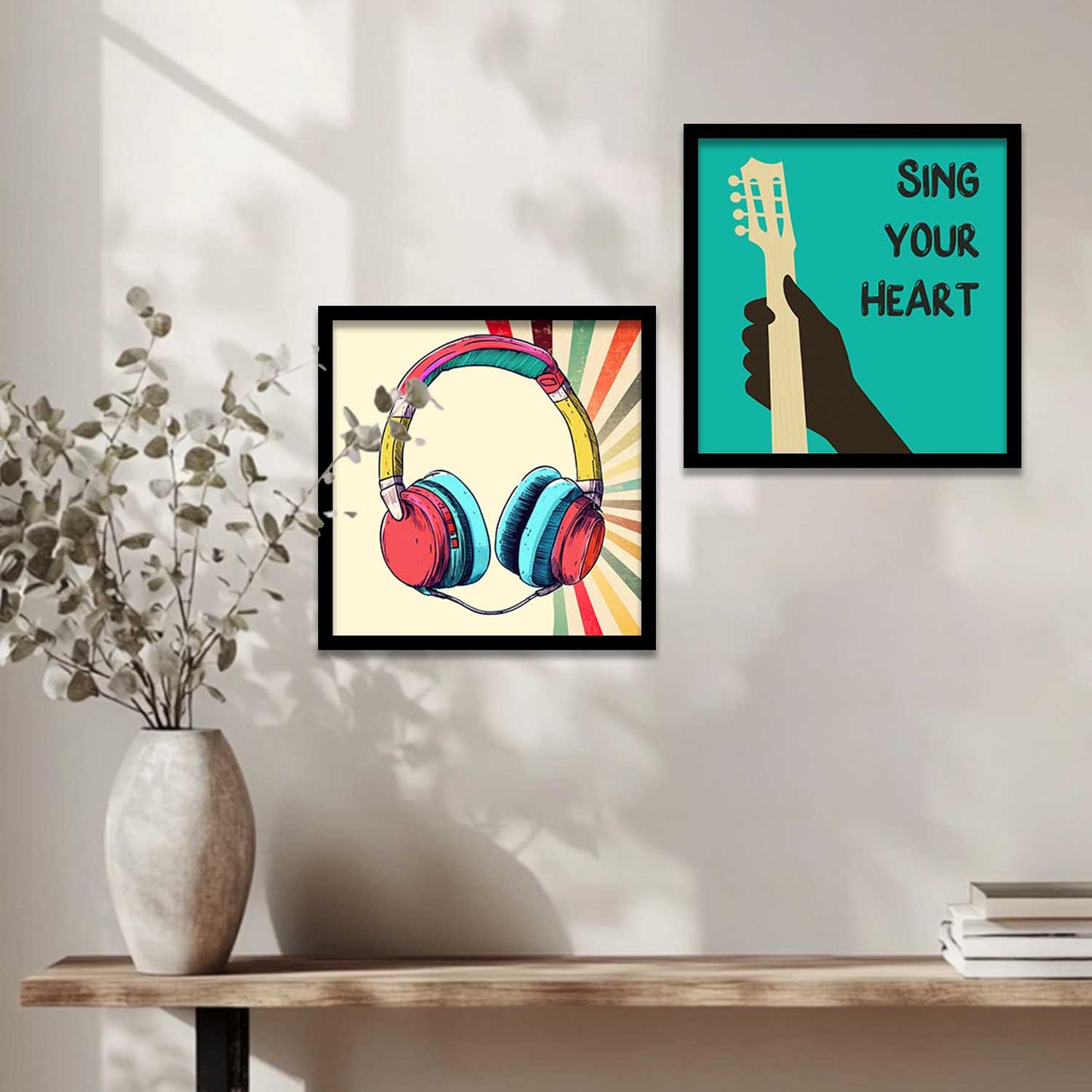 Music Wall Art Paintings with Frame for Wall Decor