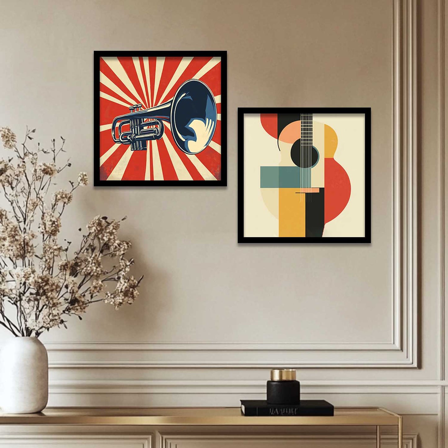 Music Wall Art Paintings with Frame for Wall Decor