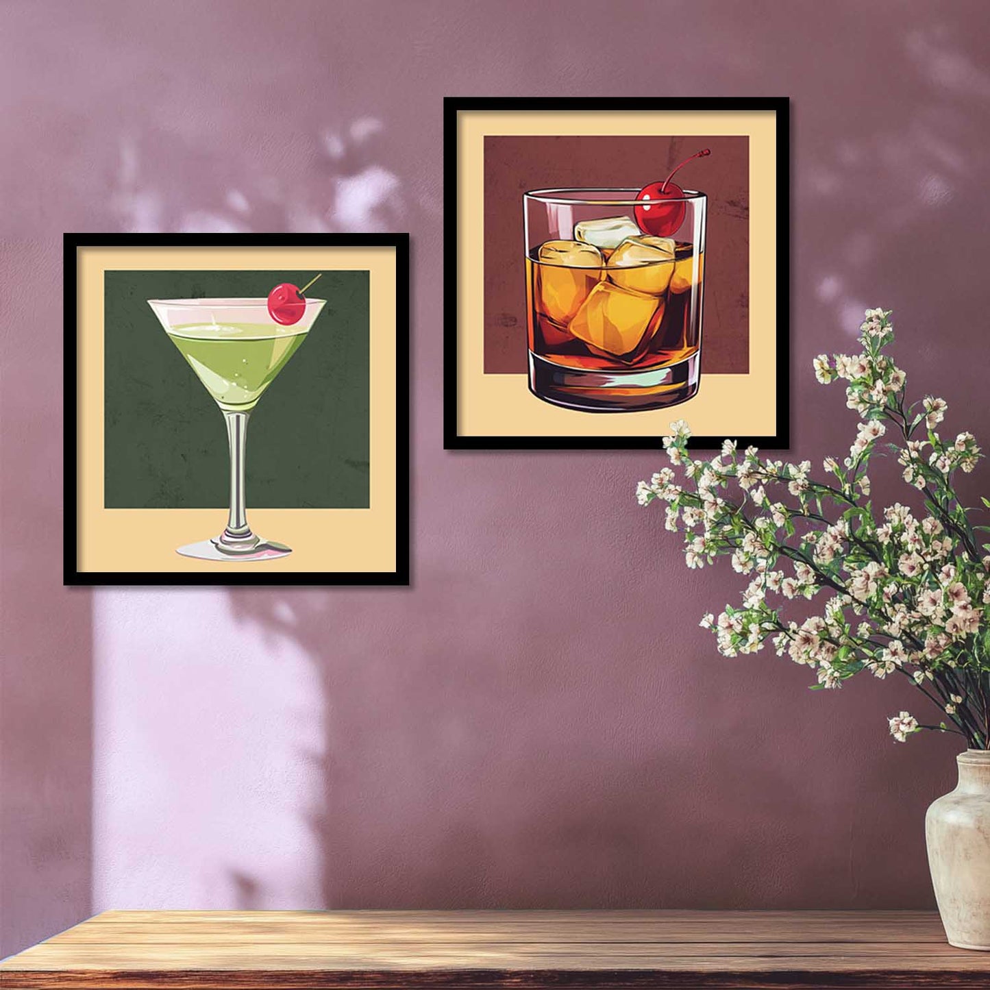 Restaurant Wall Art Paintings with Frame for Wall Decor