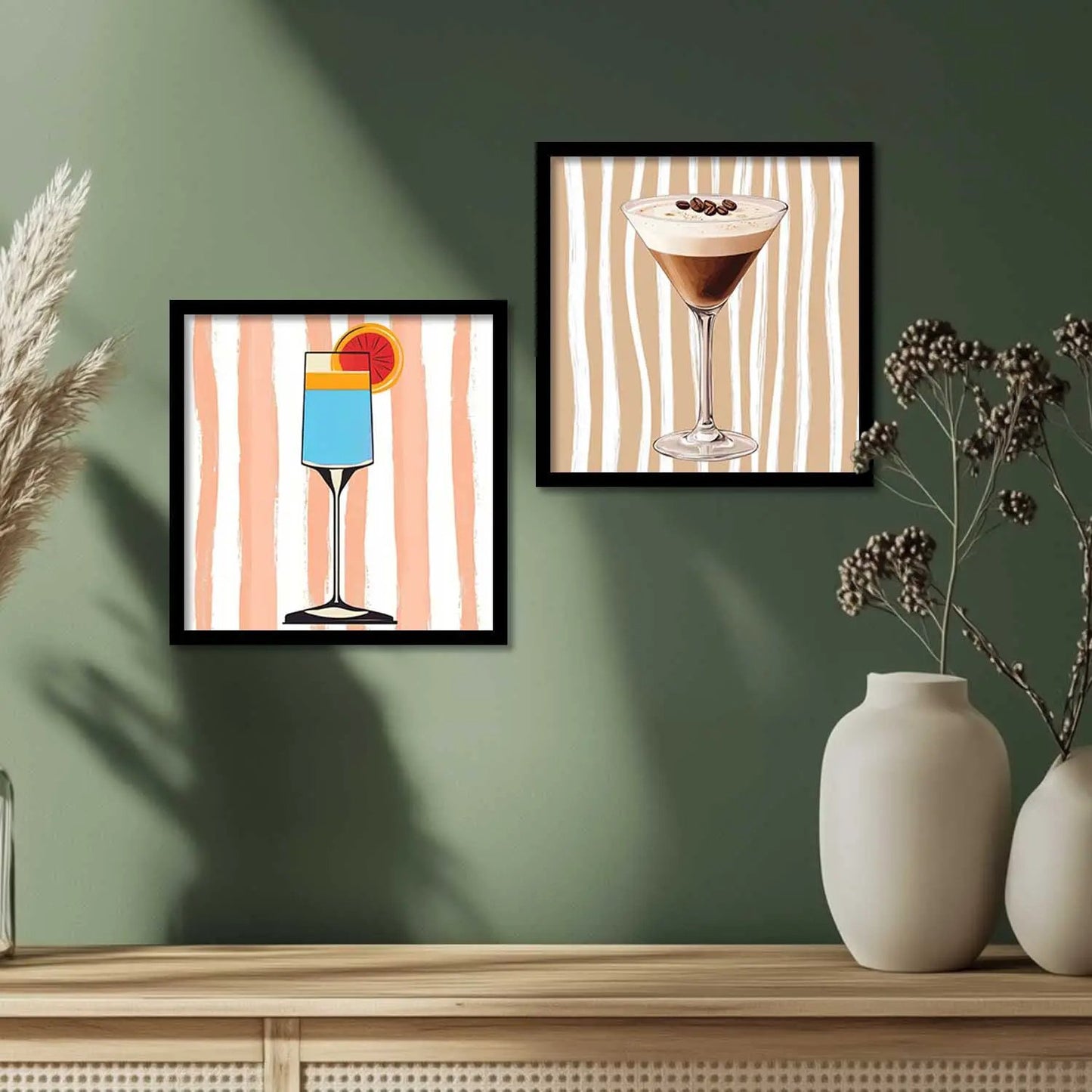 Restaurant Wall Art Paintings with Frame for Wall Decor