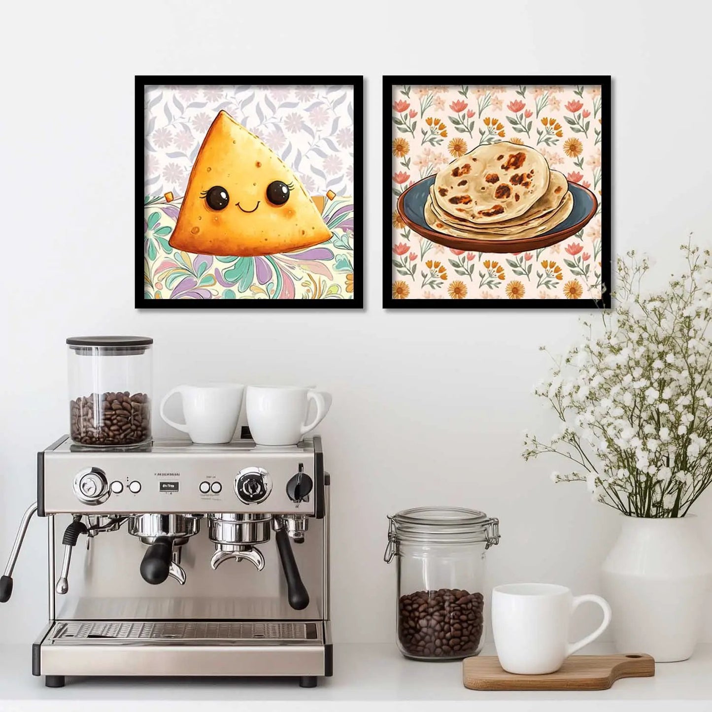 Restaurant Wall Art Paintings with Frame for Wall Decor