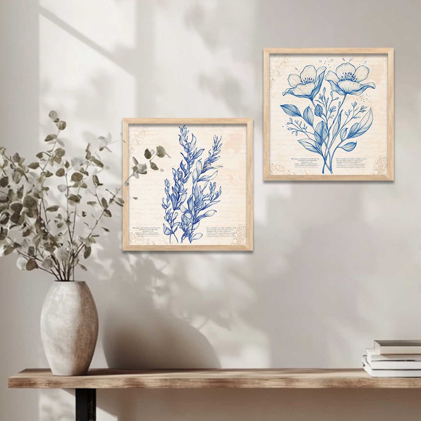 Floral Wall Art Paintings with Frame for Wall Decor